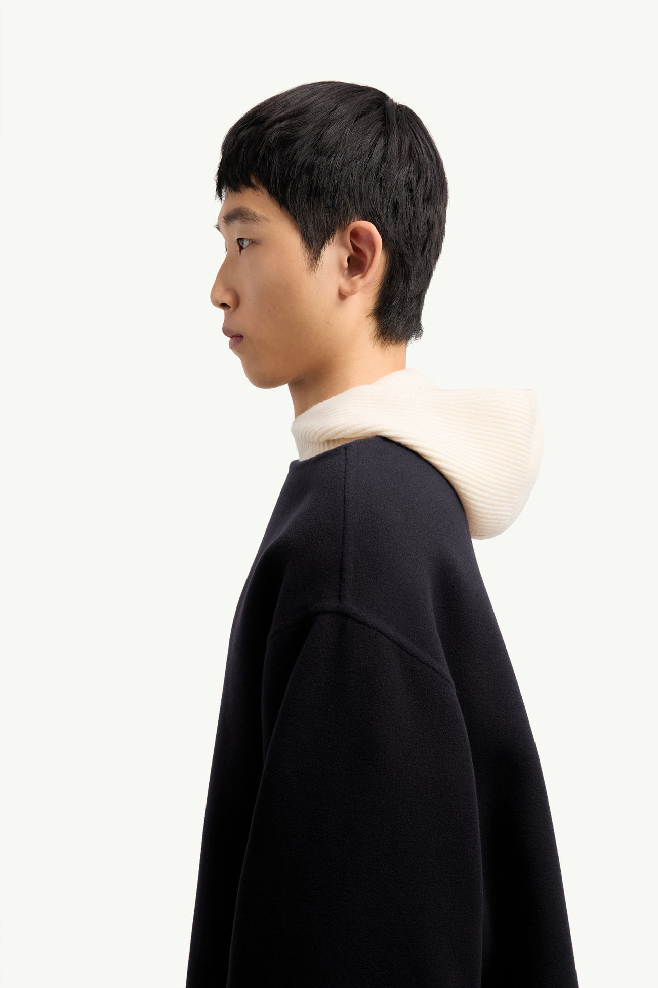 Moncler + JIL SANDER Cuprous 2-in1 Wool Blend Cape Gender Neutral Navy Blue Moncler 3