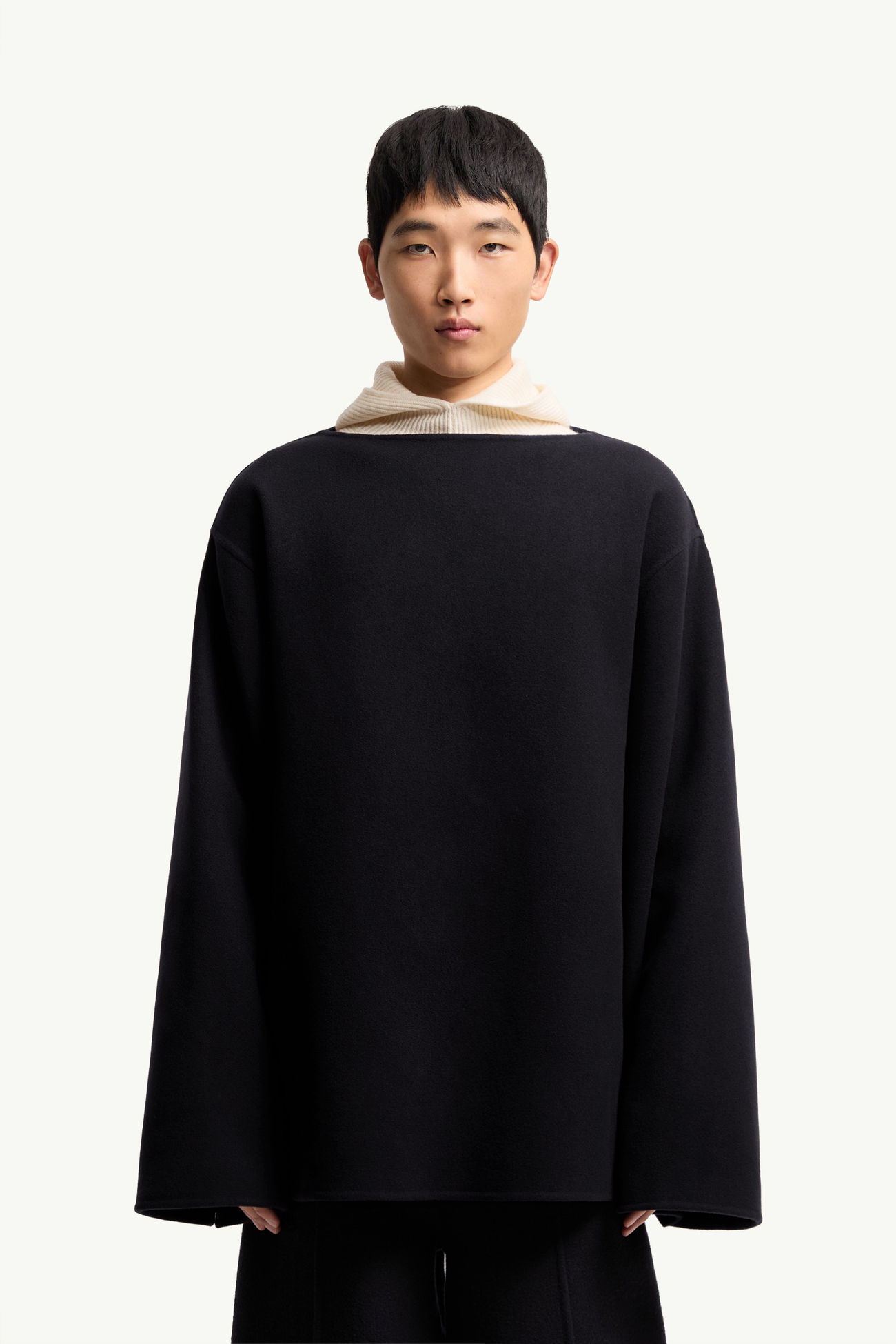 Moncler + JIL SANDER Cuprous男女款二合一羊毛混纺斗篷 中性 海军蓝色 Moncler 5