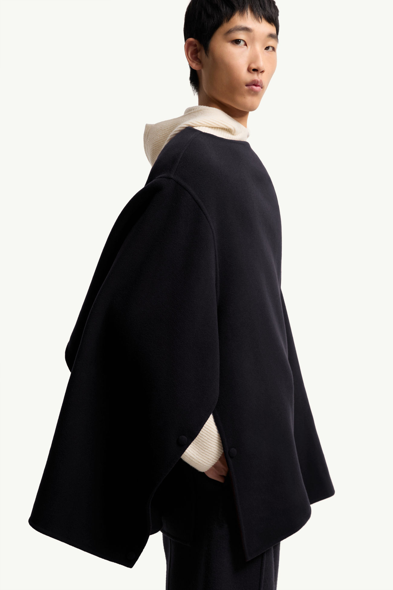 2-in-1-Cape Cuprous von Moncler + JIL SANDER aus einer Wollmischung Genderneutral Navyblau Moncler 7