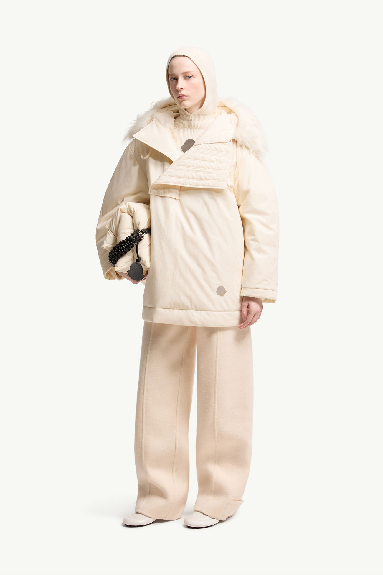 Moncler + JIL SANDER Bowtiediene Short Down Jacket Gender Neutral White Ivory Moncler 1