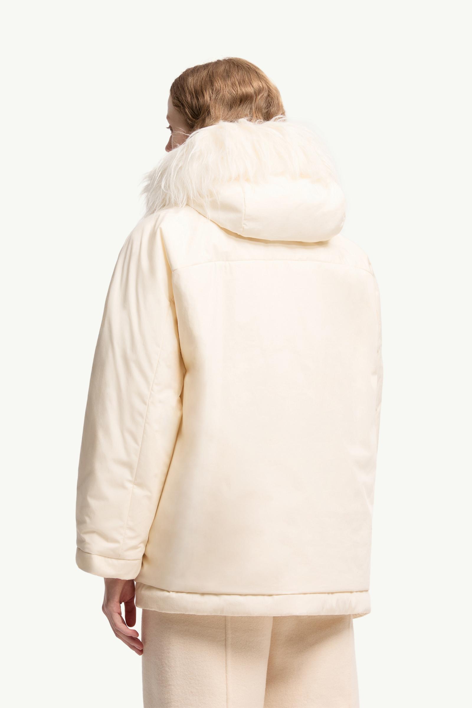 ホワイトアイボリー Moncler + JIL SANDER Bowtiediene ショートダウン