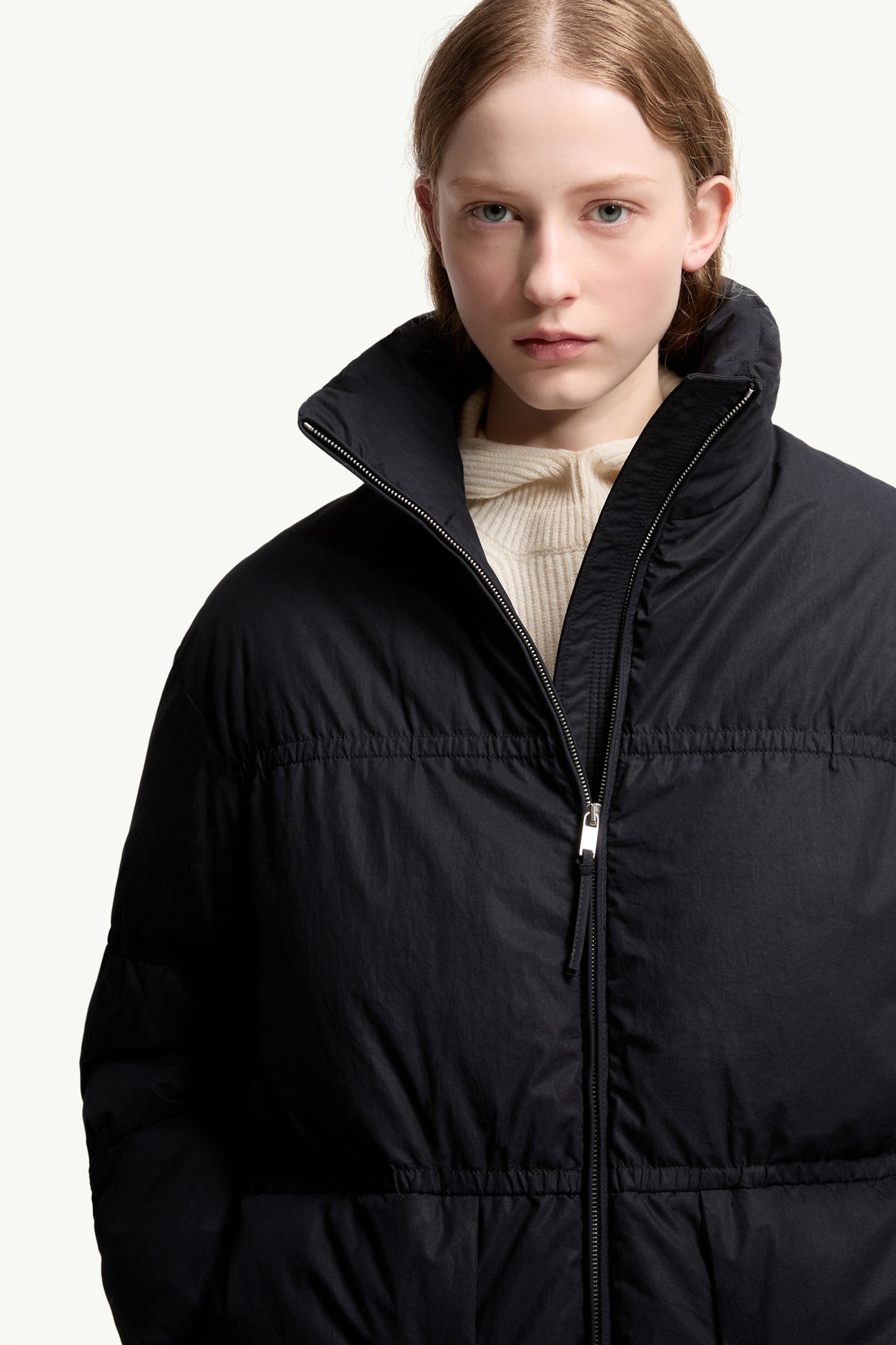 ネイビーブルー Moncler + JIL SANDER Mimimycin ショートダウン 