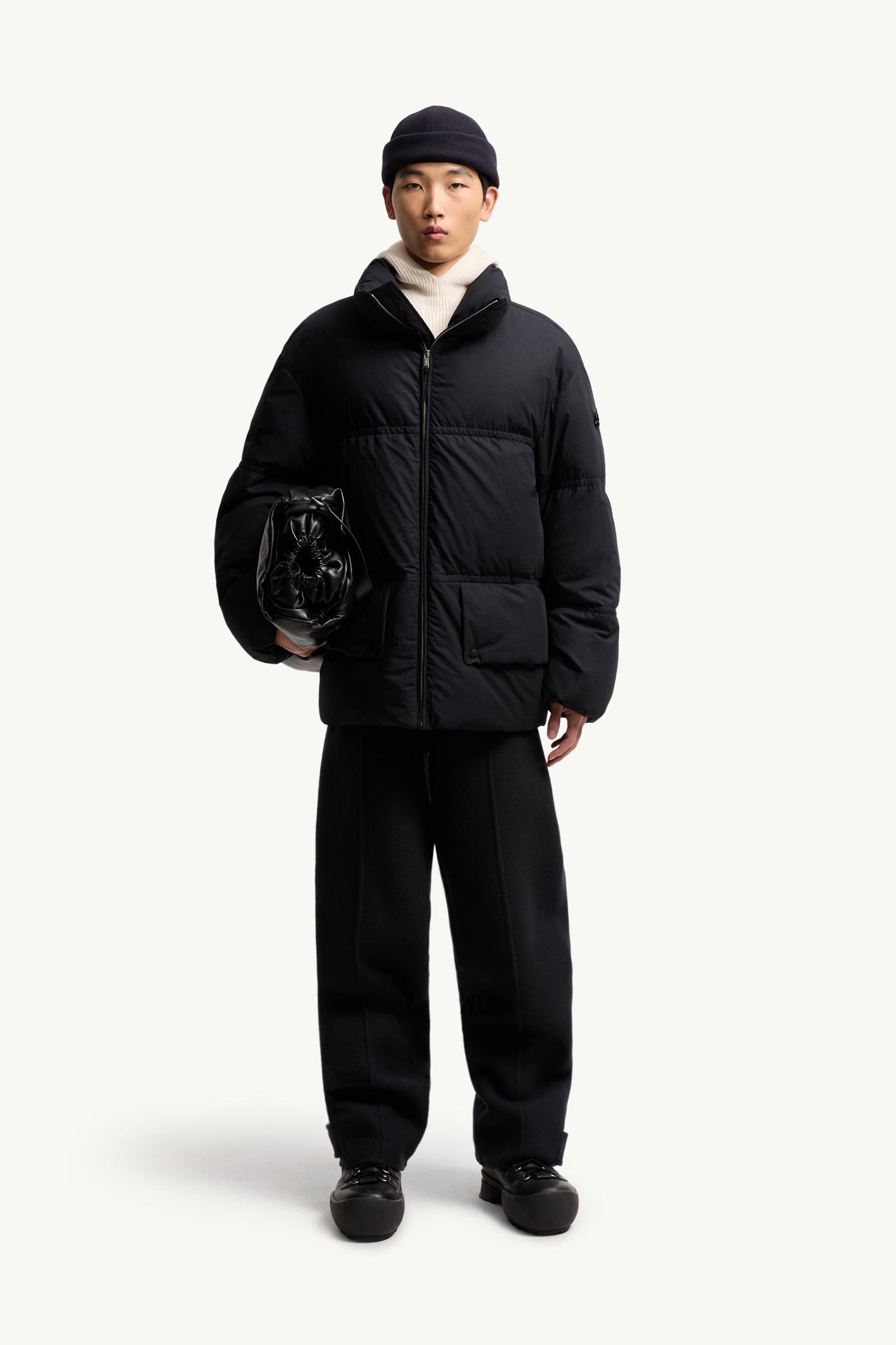 JIL SANDER NAVY◇ショートダウンジャケット/34/ポリアミド/GRY ＞≪