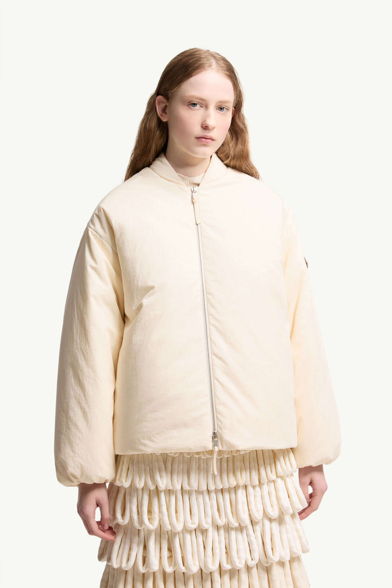 ホワイトアイボリー Moncler + JIL SANDER Sodium ダウンジャケット 