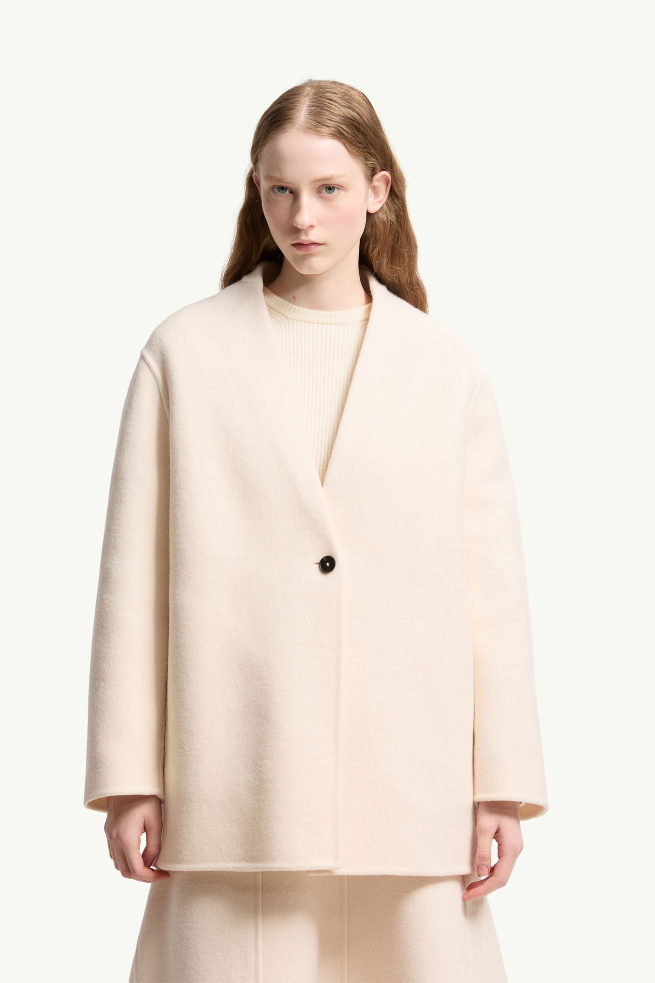 Einreihige 3-in-1-Wolljacke Francium von Moncler + JIL SANDER Damen Weiß Moncler 3