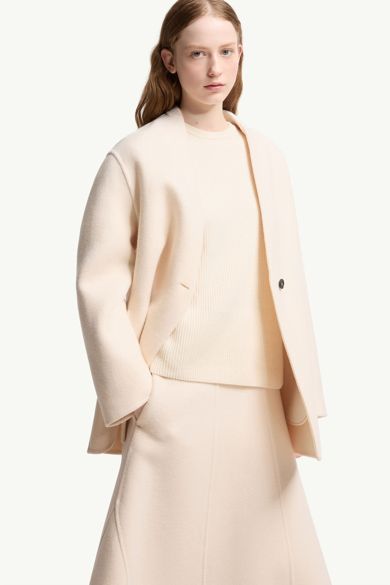 Veste Francium Moncler + JIL SANDER 3-en-1 en laine Femmes Blanc Moncler 7