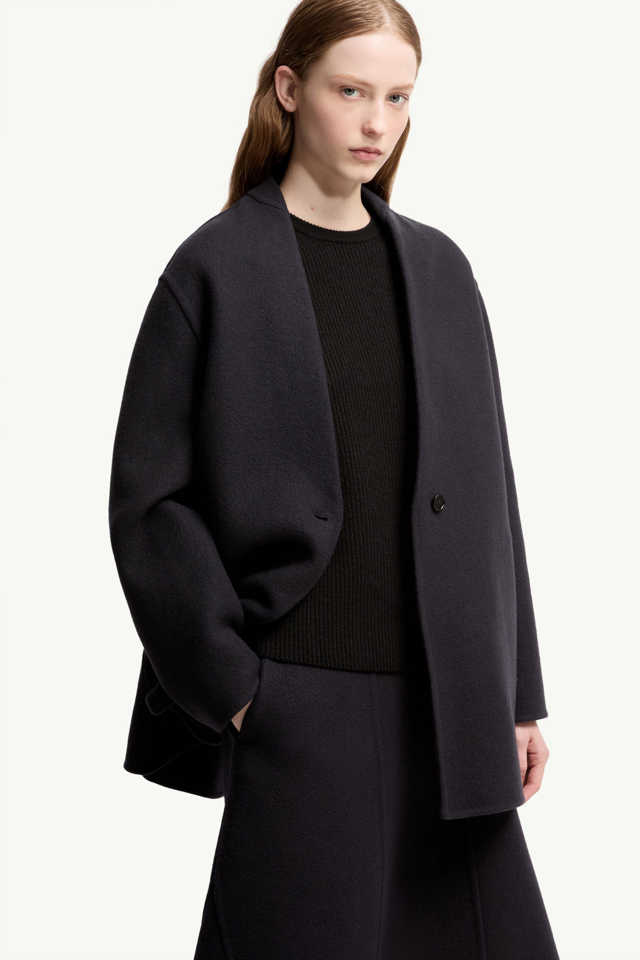 Einreihige 3-in-1-Wolljacke Francium von Moncler + JIL SANDER Damen Navyblau Moncler 8