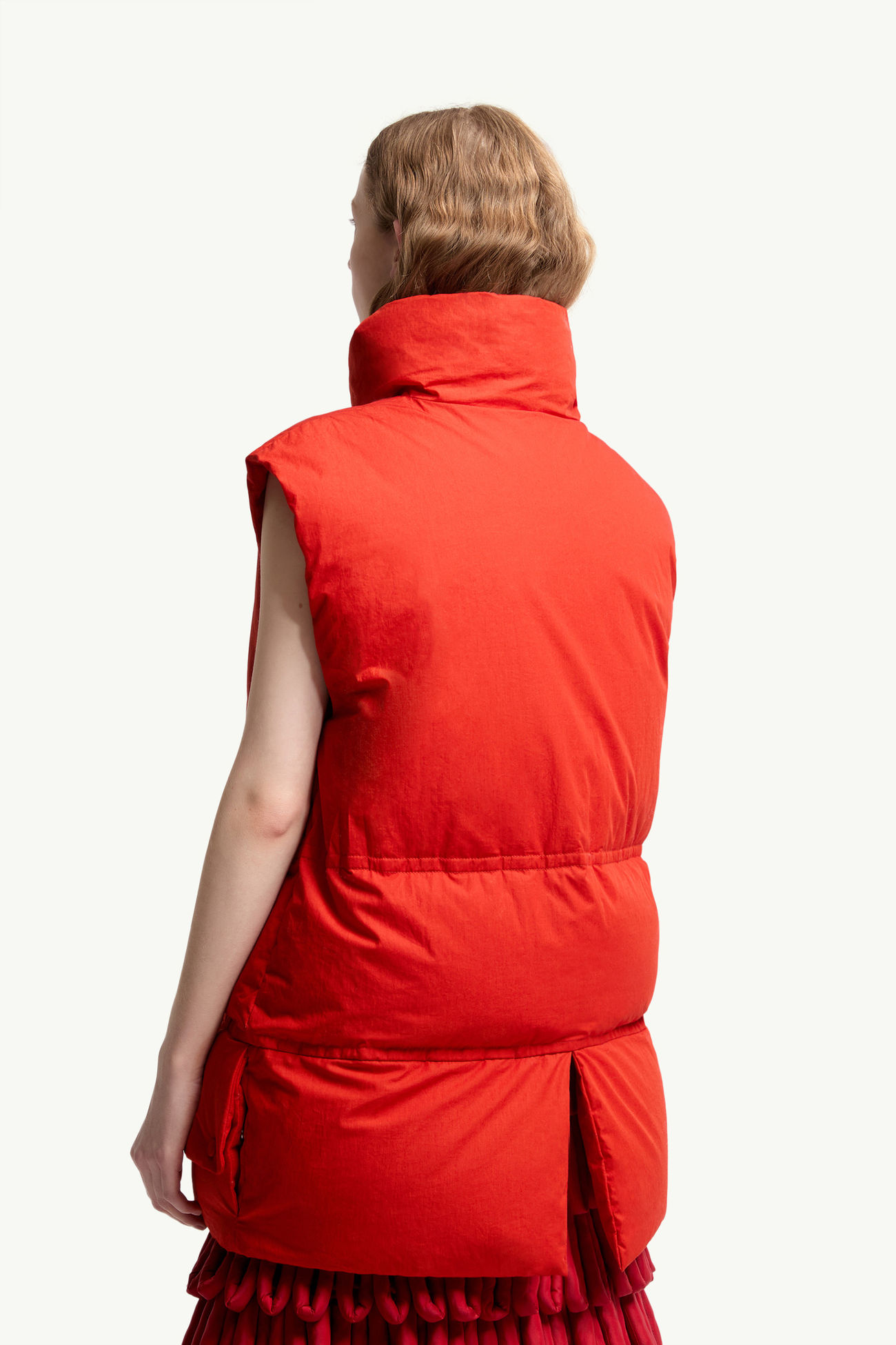 Chaleco plumífero Moncler + JIL SANDER Chlorine Mujer Rojo Naranja Moncler 4