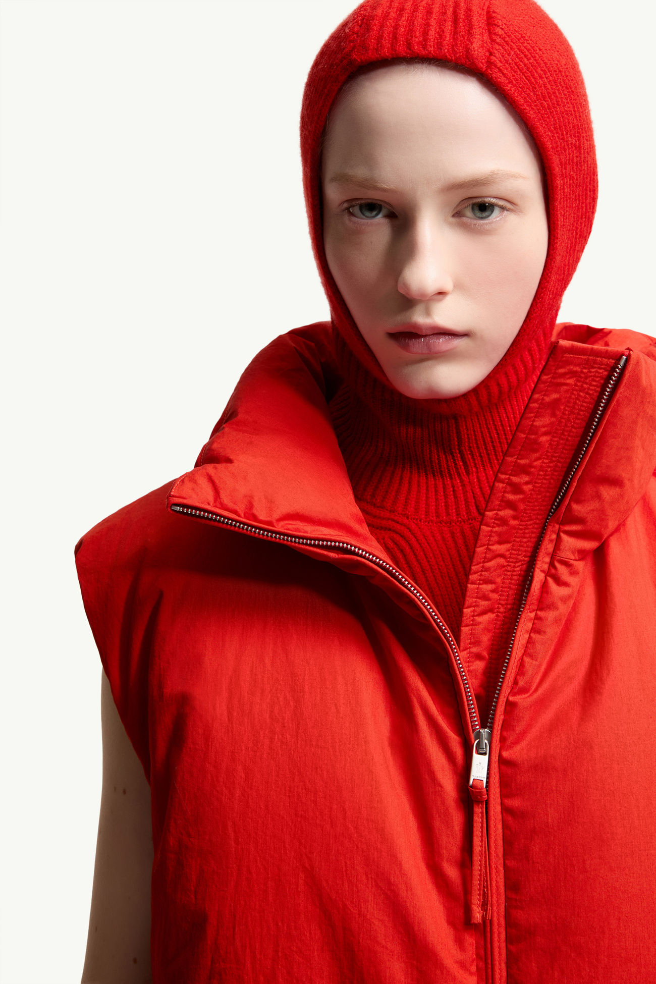 Doudoune sans manches Chlorine Moncler + JIL SANDER Femmes Rouge Orangé Moncler 5