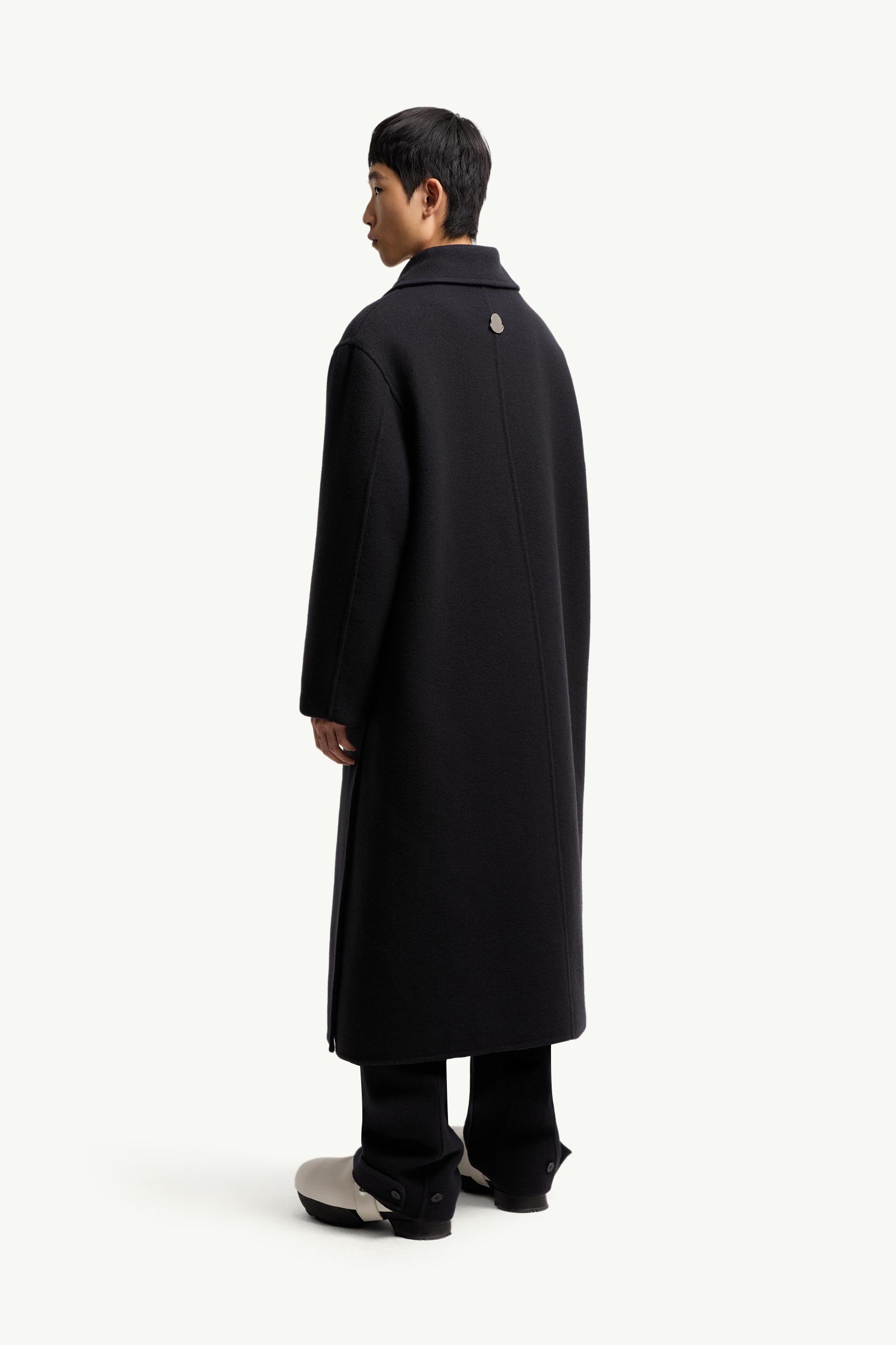 Navy Blue Moncler + JIL SANDER Beryllium 3-in-1 Wool Coat - Long