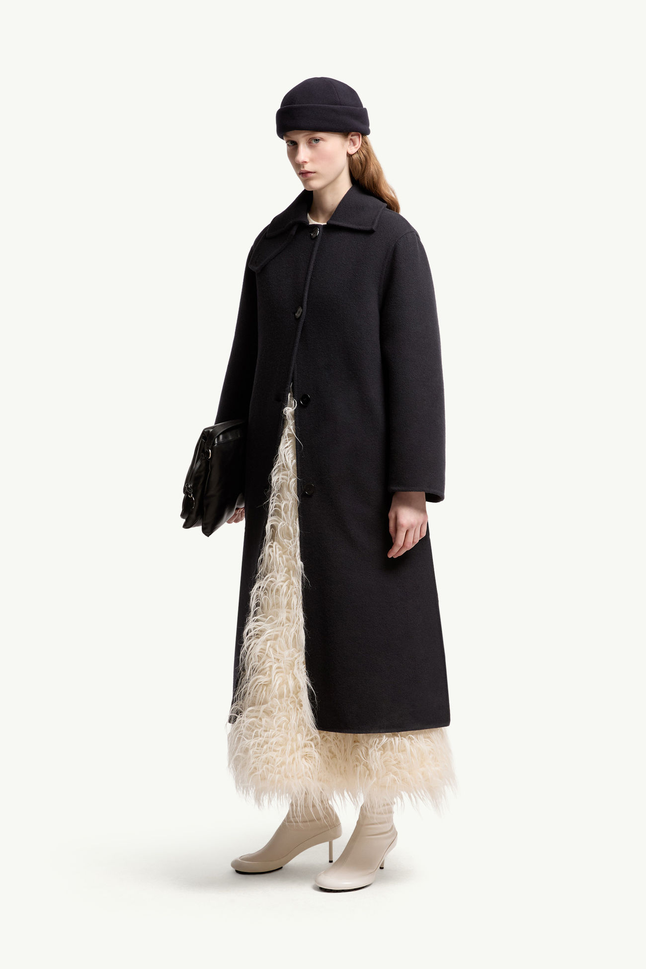 ネイビーブルー Moncler + JIL SANDER Barrelene コート : ロング 