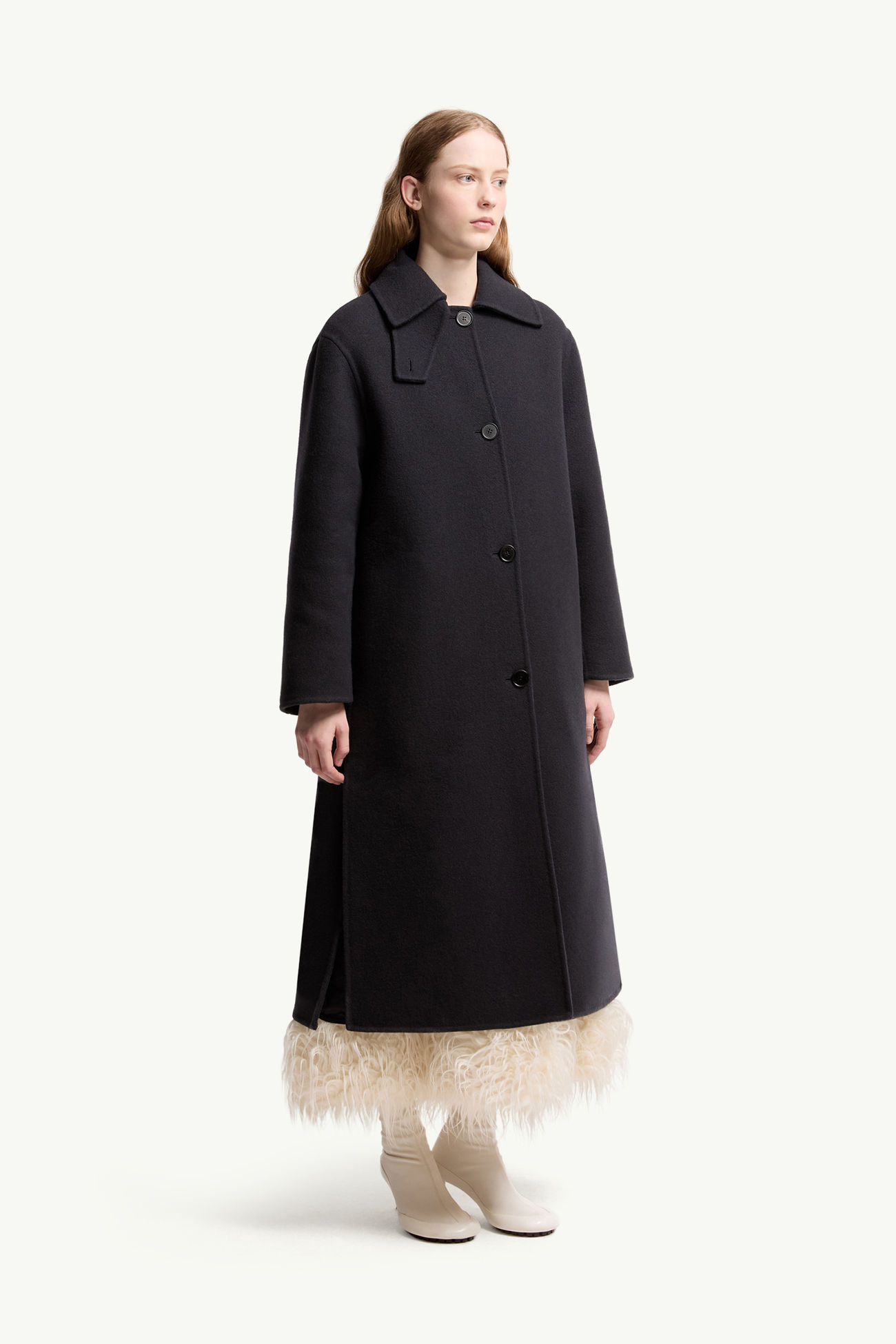 ネイビーブルー Moncler + JIL SANDER Barrelene コート : ロング 