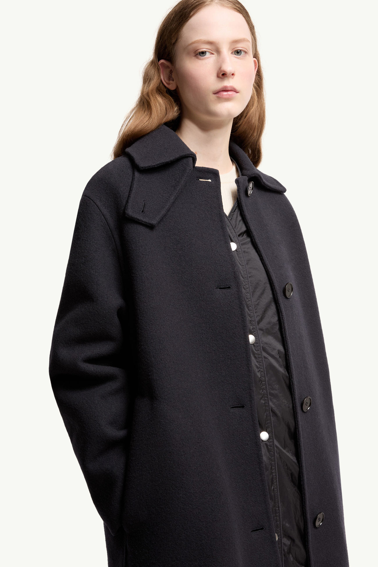 ネイビーブルー Moncler + JIL SANDER Barrelene コート : ロング 