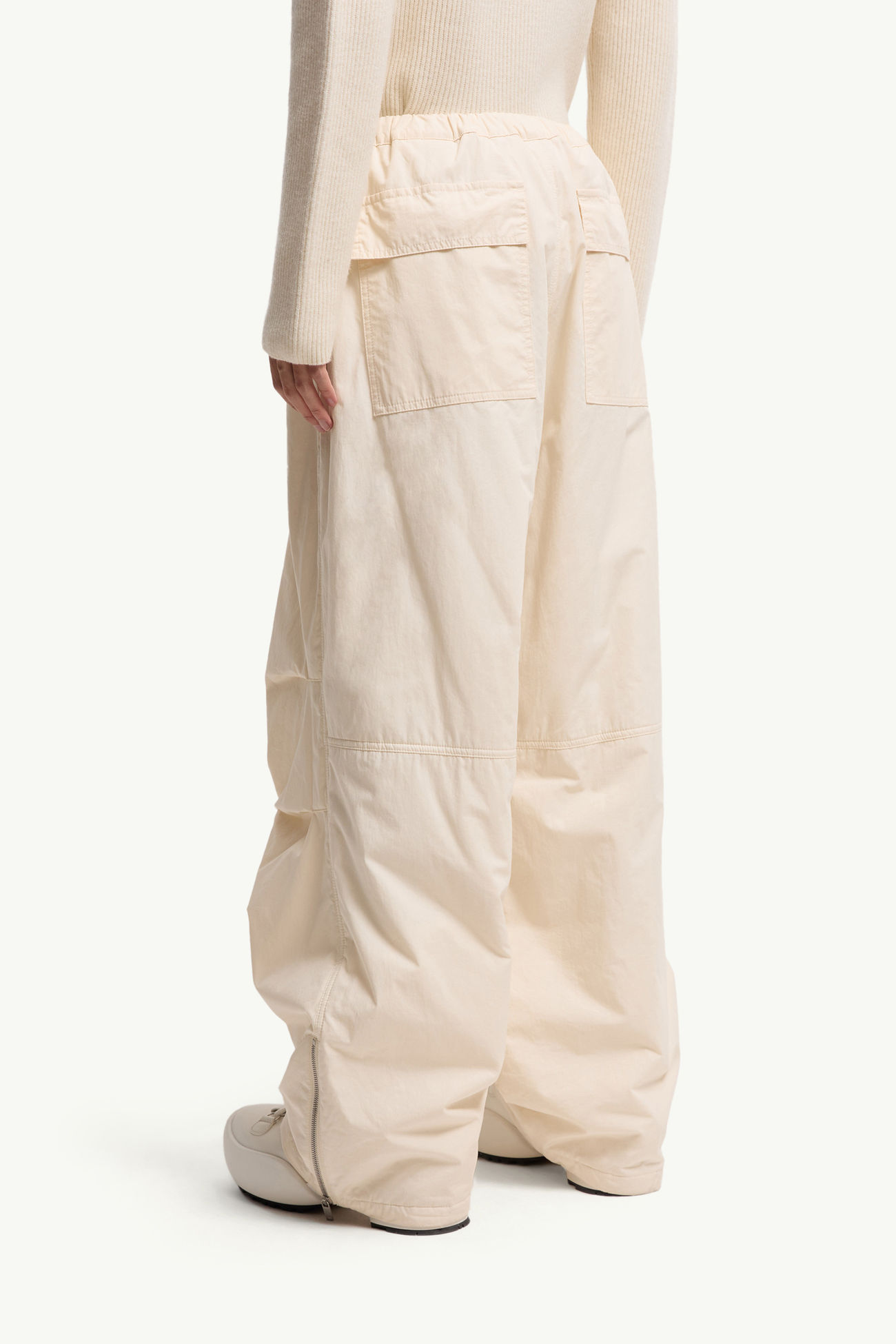 Pantalones de pernera recta de algodón Moncler + JIL SANDER Hombre Blanco Marfil Moncler 4