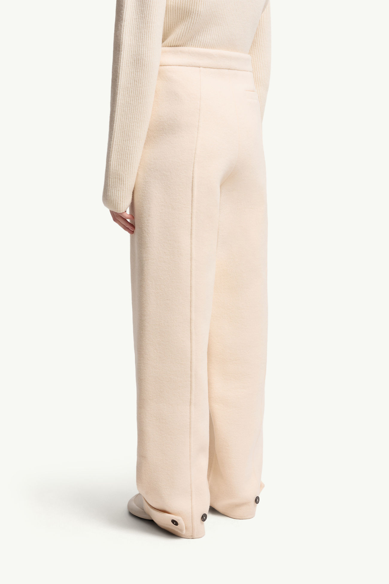 Moncler + JIL SANDER Straight Leg Wool Ttrousers Women White Moncler 4