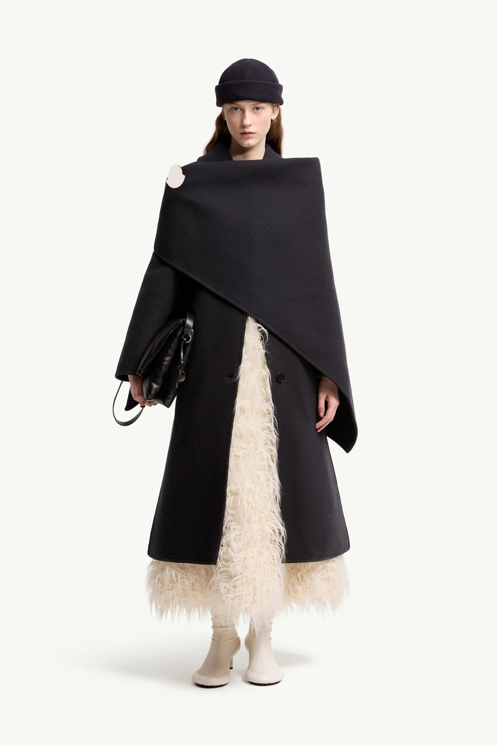 Moncler + JIL SANDER Textured Wool Blend Midi Skirt