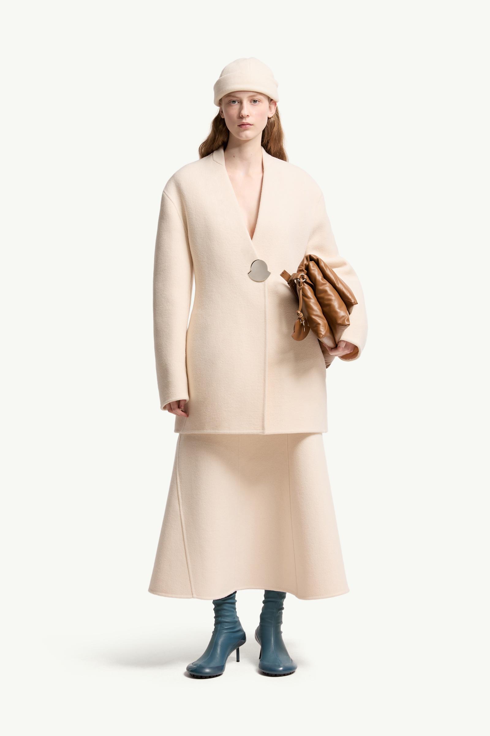 White Moncler + JIL SANDER Wool Midi Skirt - Skirts for Women