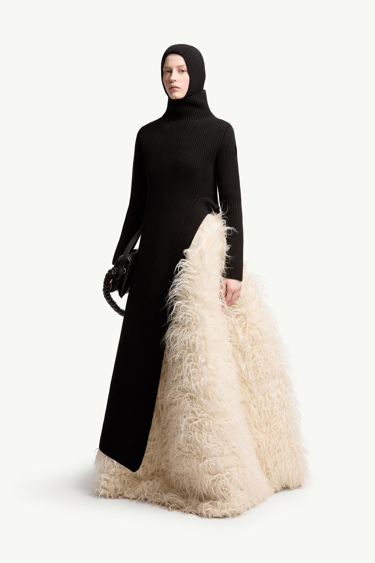 Moncler + JIL SANDER質感羊毛混紡長裙 女士 象牙白色 Moncler 0