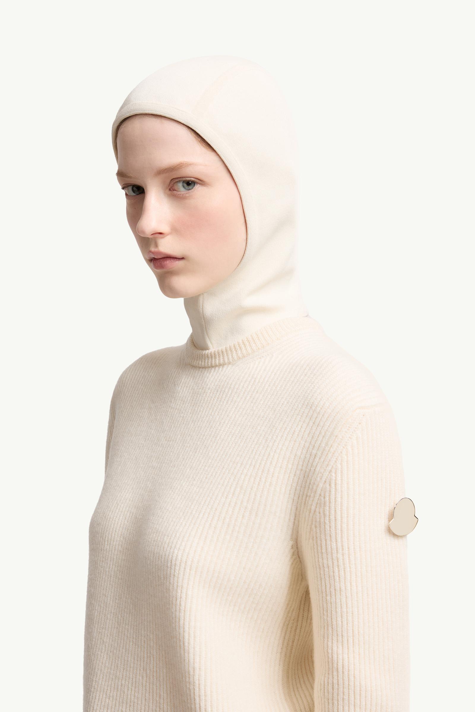 White Moncler + JIL SANDER Wool Sweater - Sweaters & Cardigans for