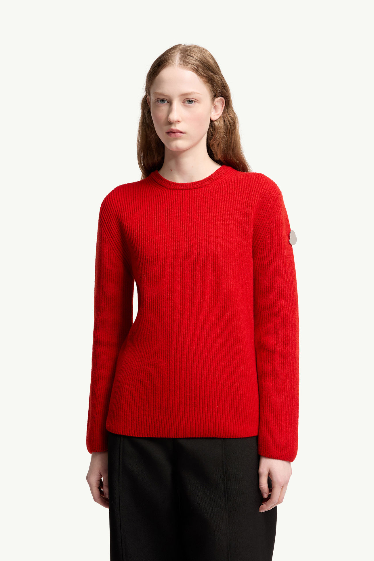 Pull en laine Moncler + JIL SANDER Femmes Rouge Moncler 3