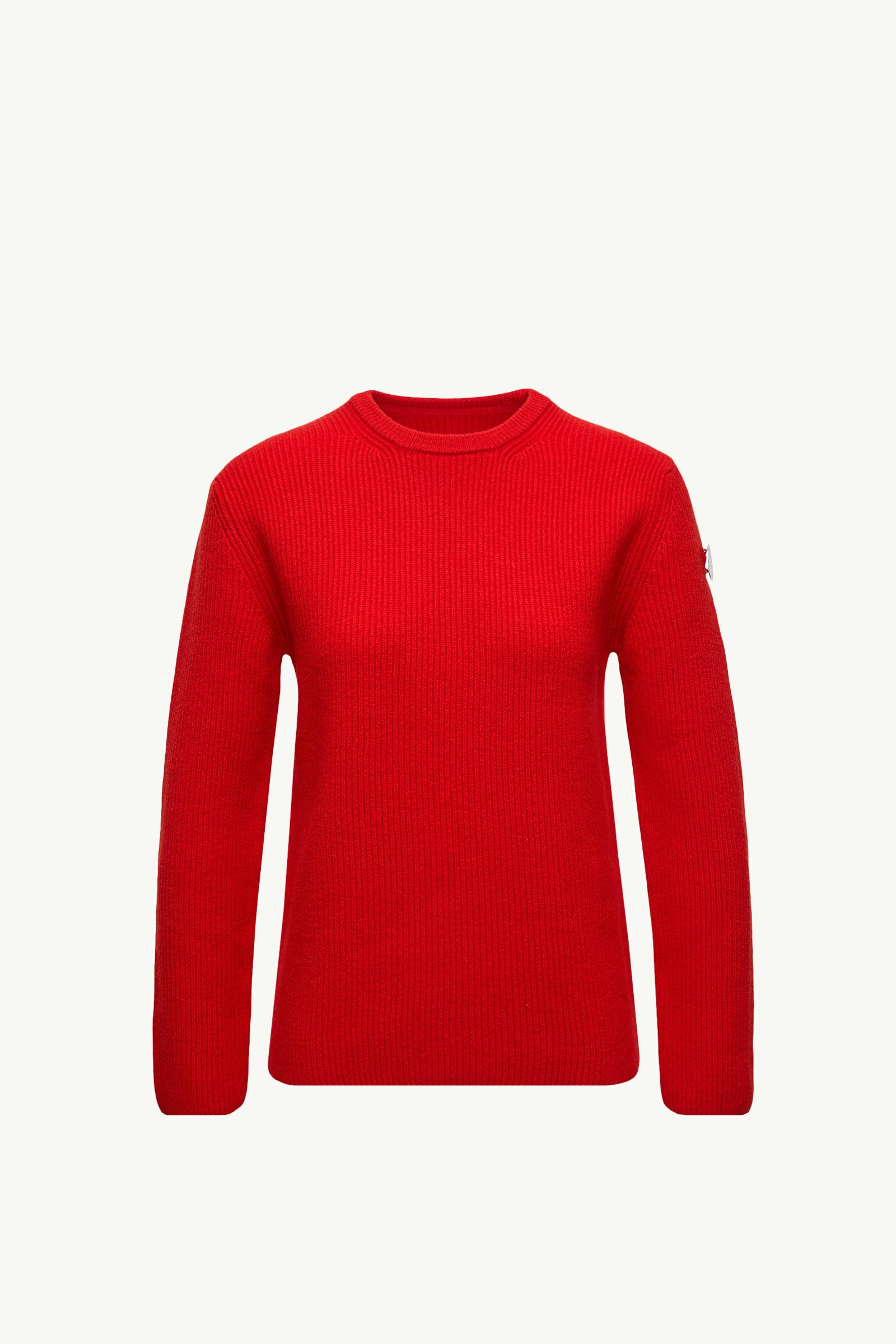 Moncler + JIL SANDER Wool Sweater Women Red Moncler