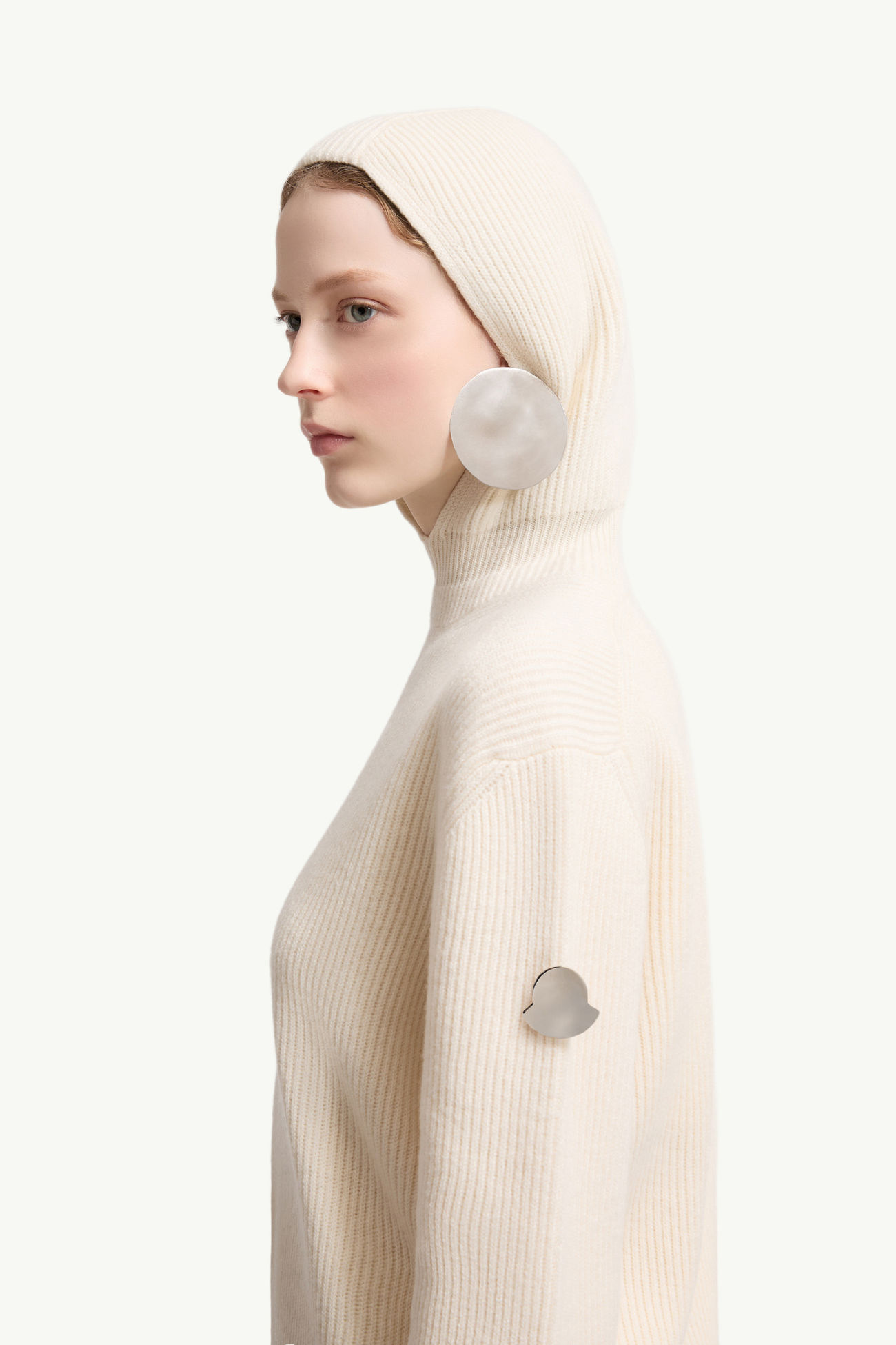 Moncler + JIL SANDER Wool Hoodie Gender Neutral White Moncler 3