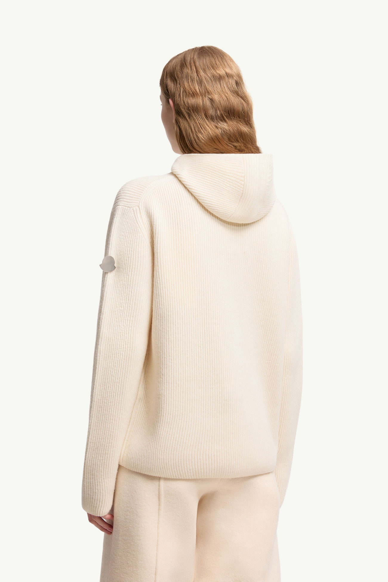 Kapuzenpullover aus Wolle von Moncler + JIL SANDER Genderneutral Weiß Moncler 6
