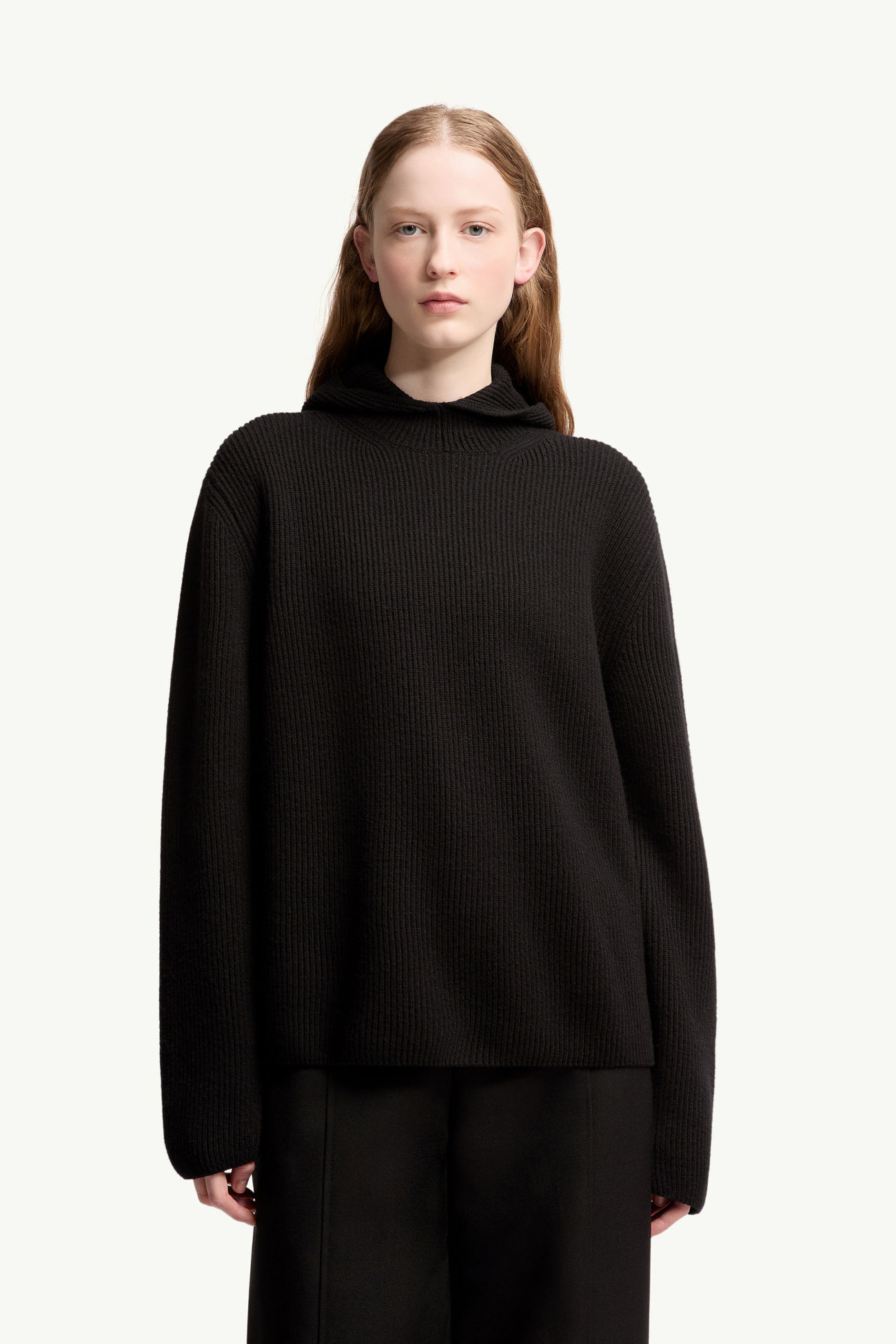 Kapuzenpullover aus Wolle von Moncler + JIL SANDER Genderneutral Schwarz Moncler 5