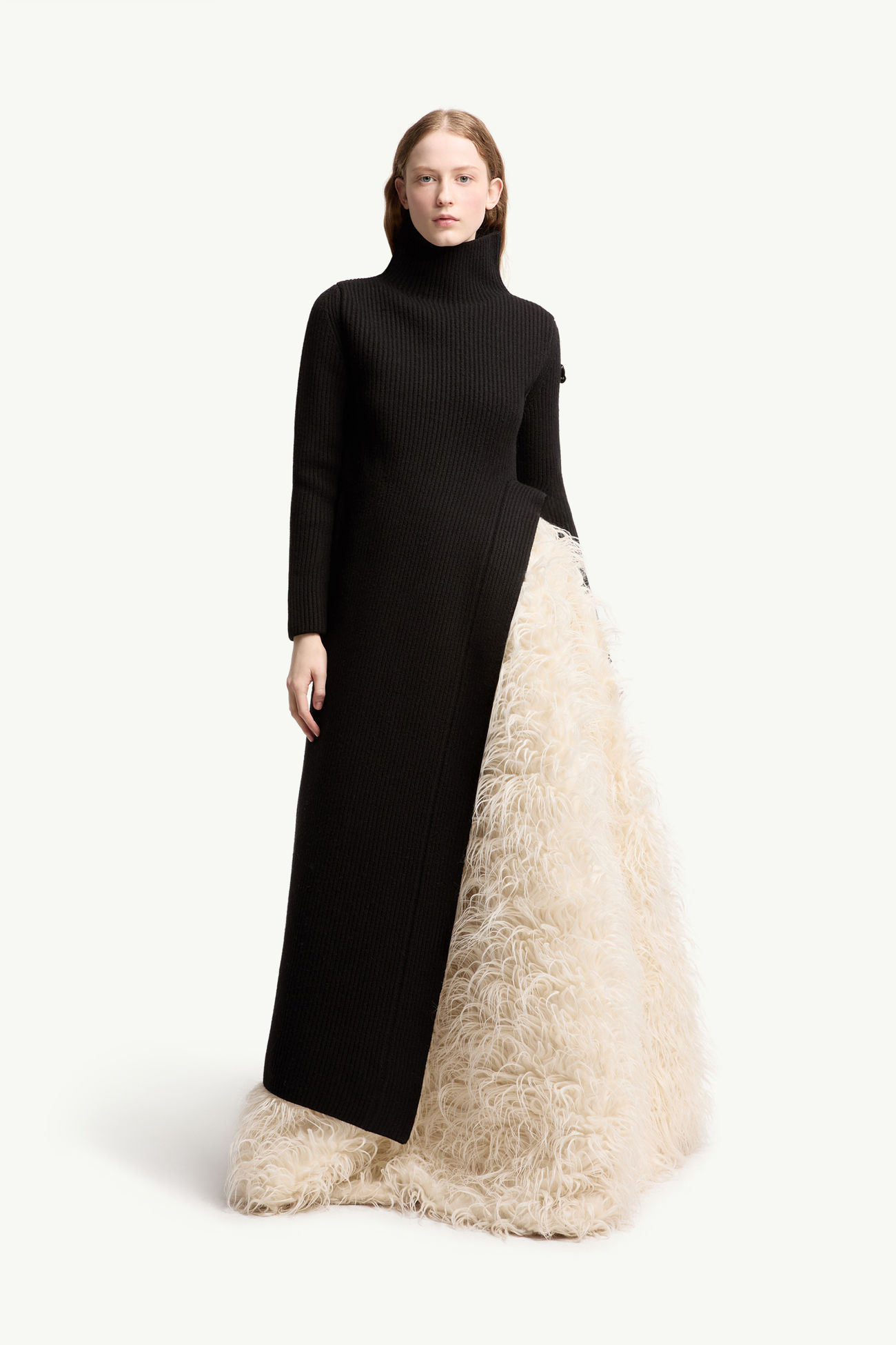 Moncler + JIL SANDER Wool Turtleneck Dress Women Black Moncler 3