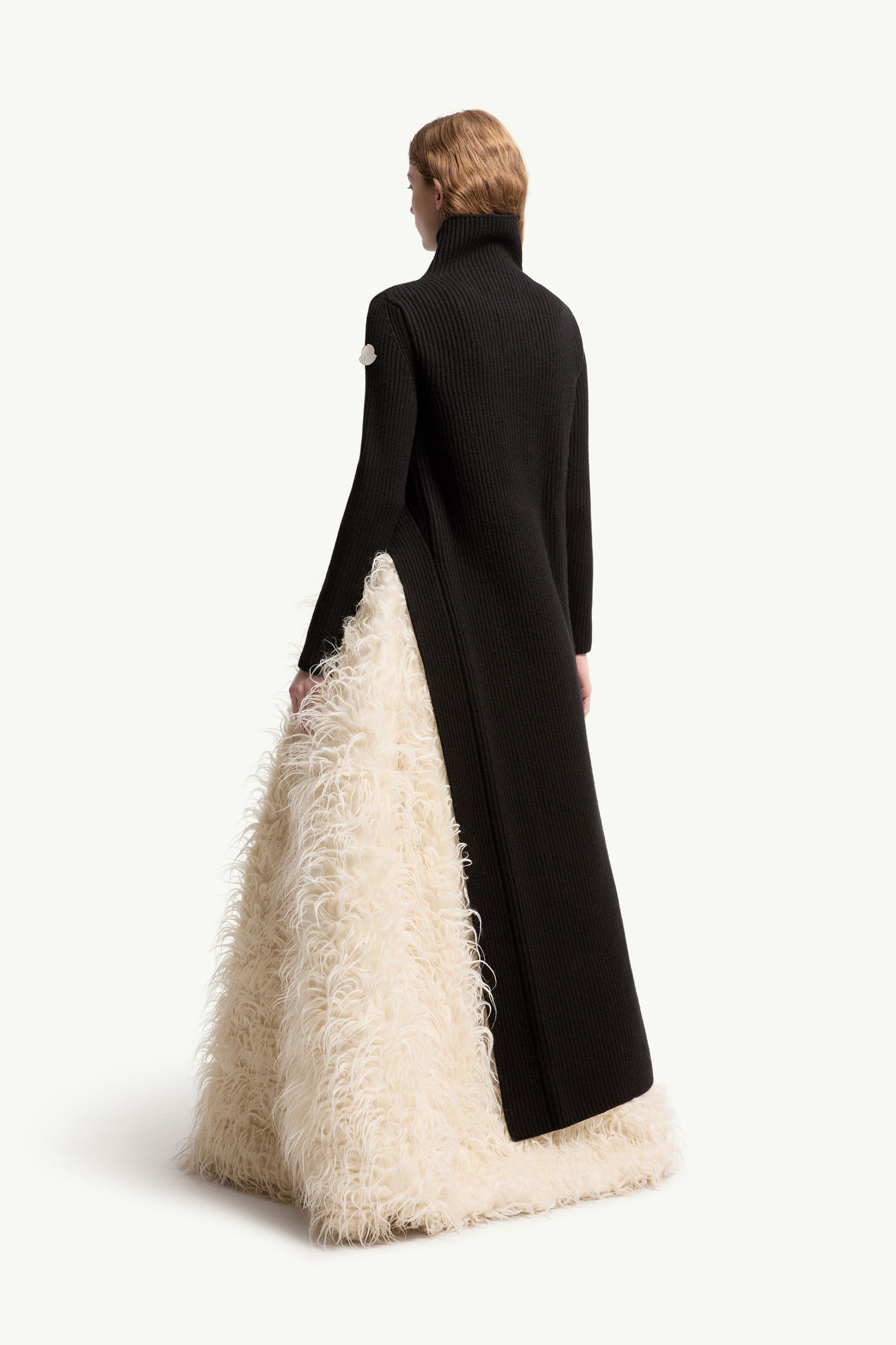 Vestido de cuello de tortuga de lana Moncler + JIL SANDER Mujer Negro Moncler 4