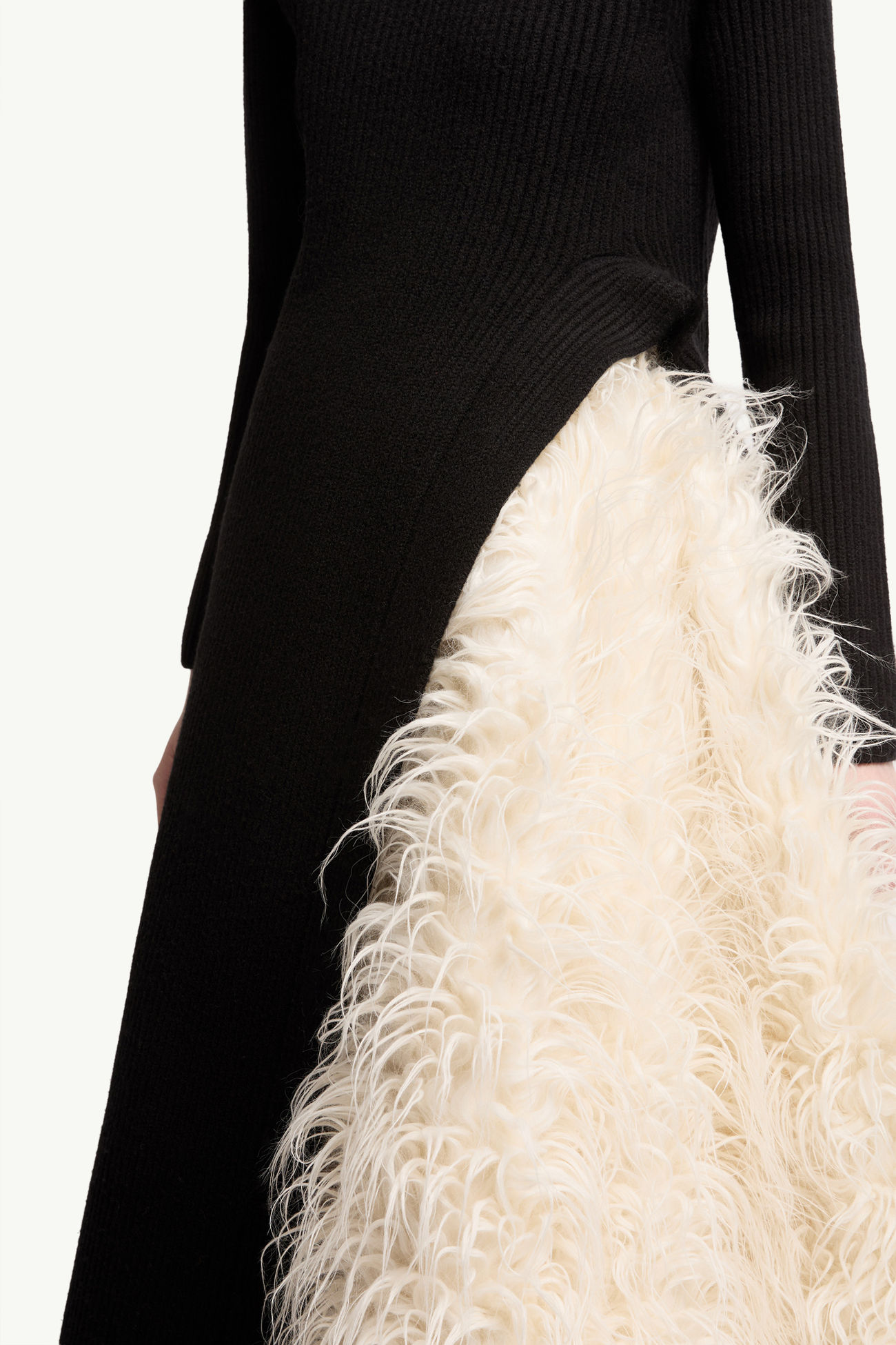 Rollkragenkleid aus Wolle von Moncler + JIL SANDER Damen Schwarz Moncler 5