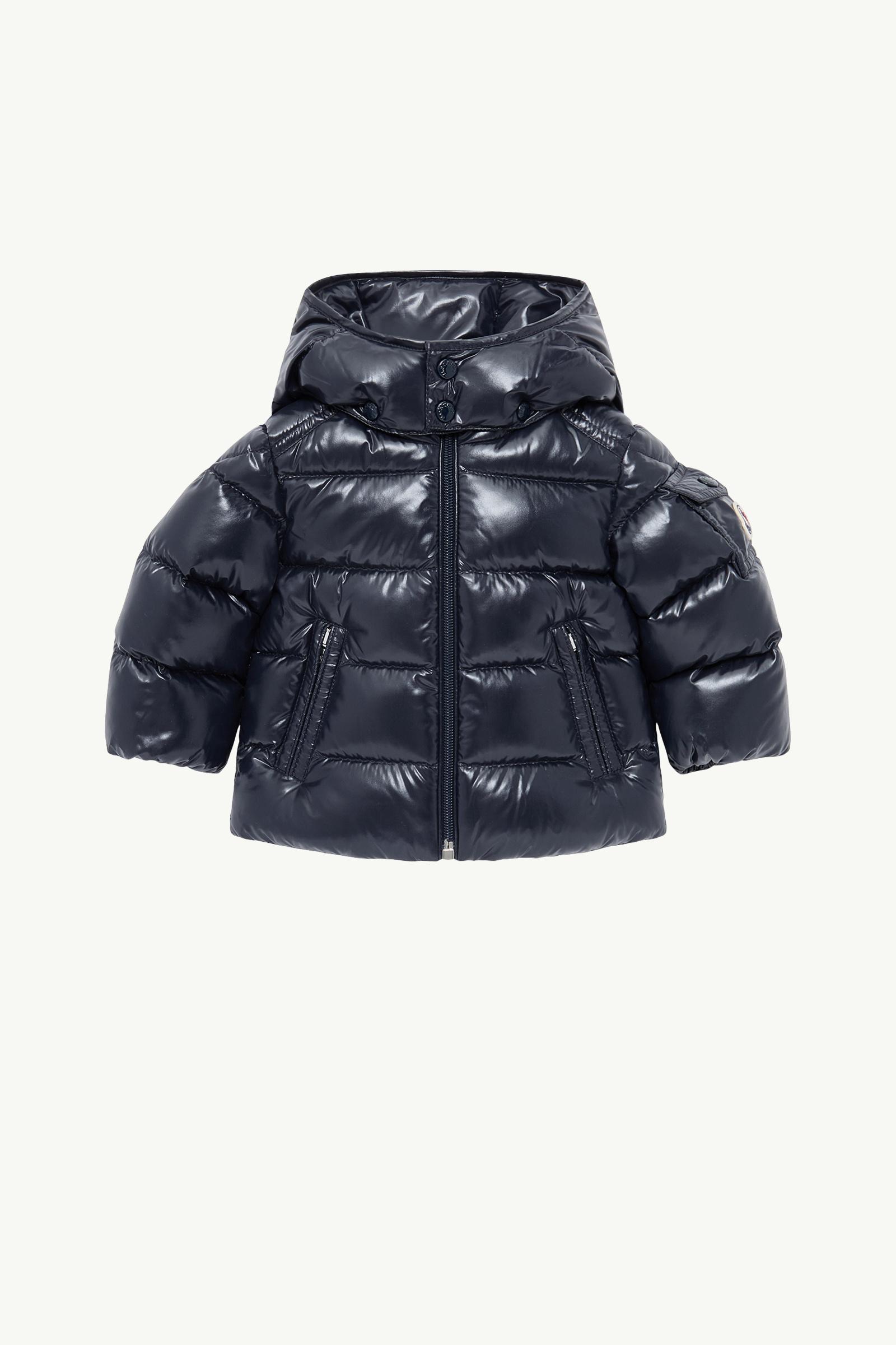 Navy Blue Moncler Maya Baby Hooded Down Jacket - Outerwear for