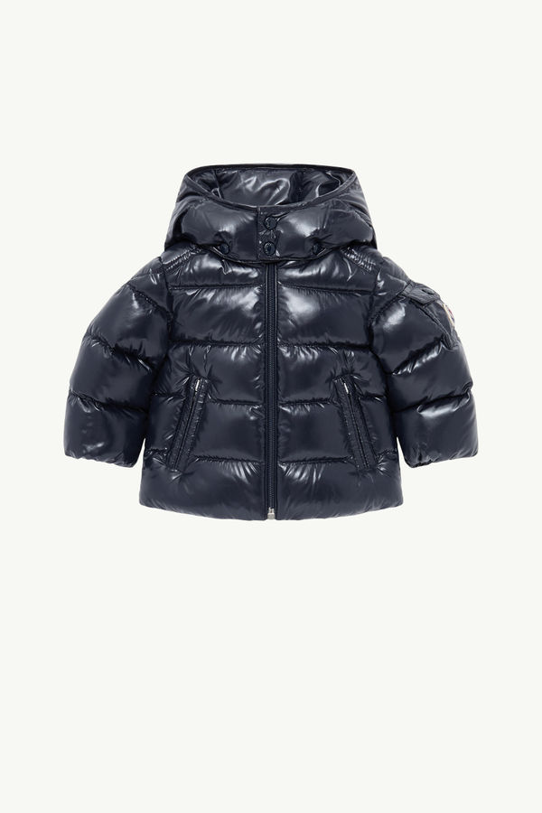 Moncler Maya Baby Hooded Down Jacket Boy Navy Blue Moncler 0