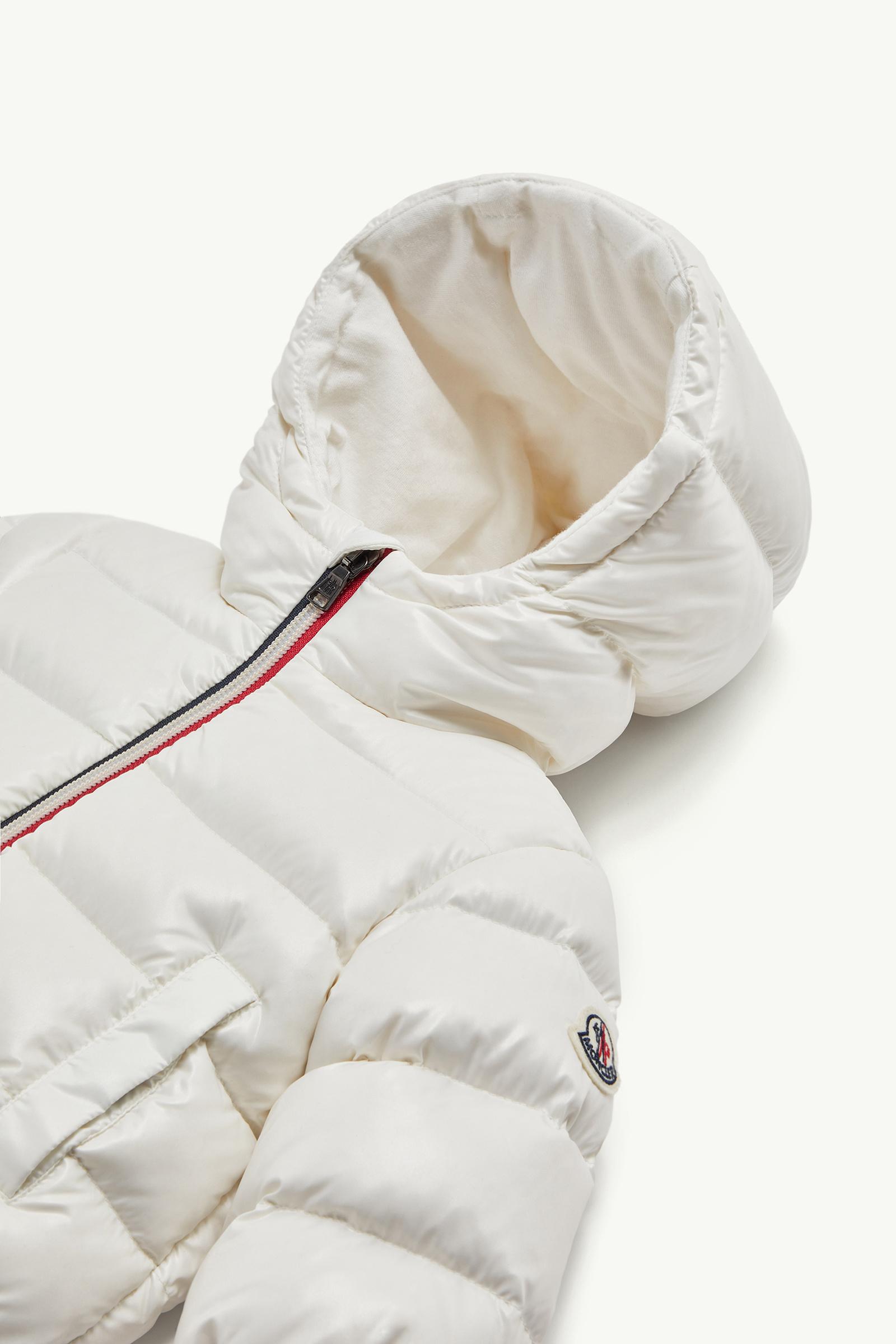 New Aubert Hooded Down Jacket Boy White Moncler 1