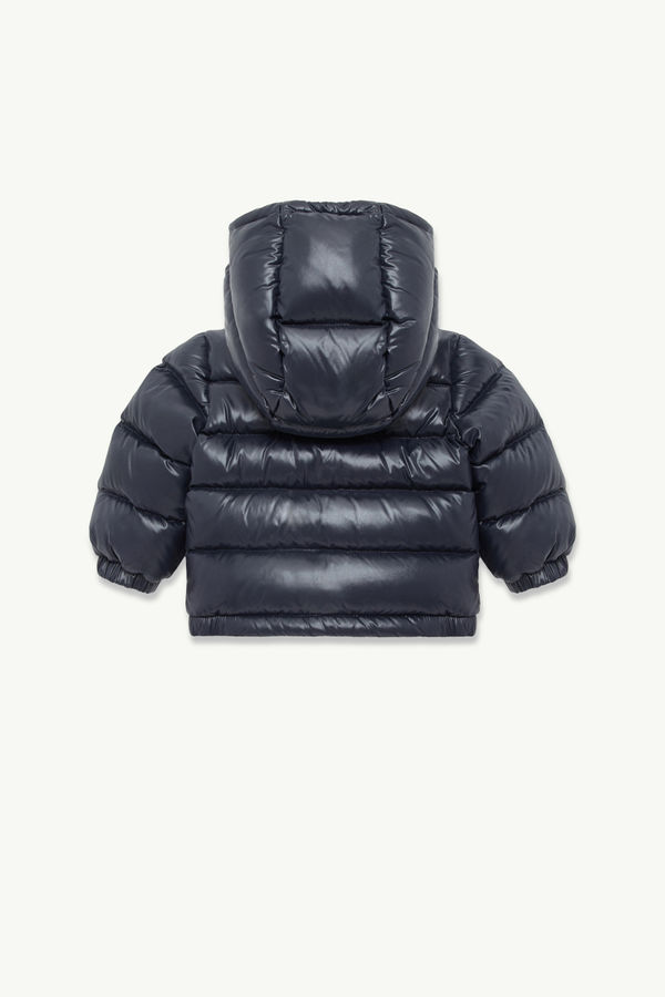 New Aubert Hooded Down Jacket Boy Navy Blue Moncler 2