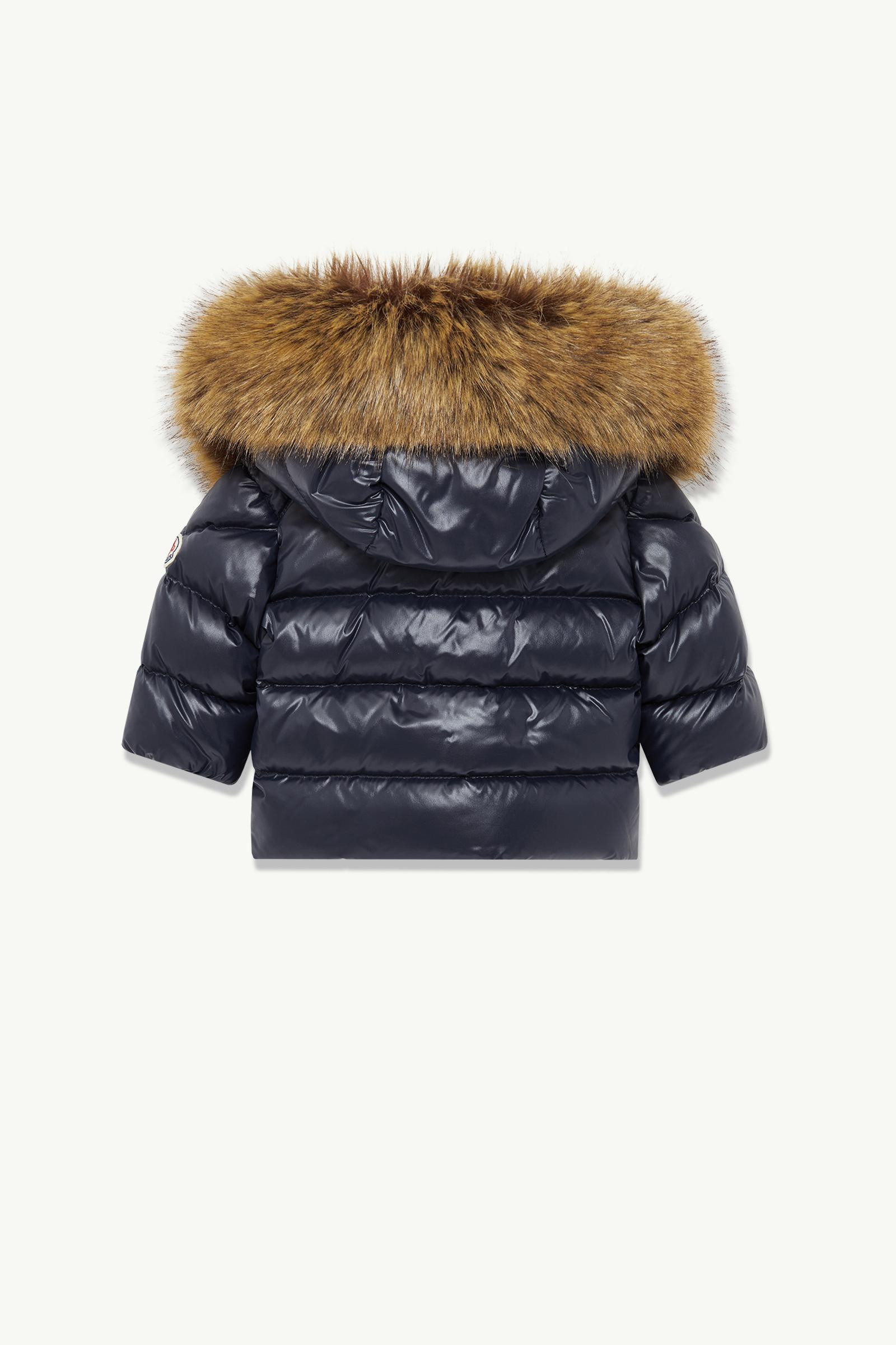 Navy Blue K2 Hooded Faux Fur-Trimmed Down Jacket - Outerwear for