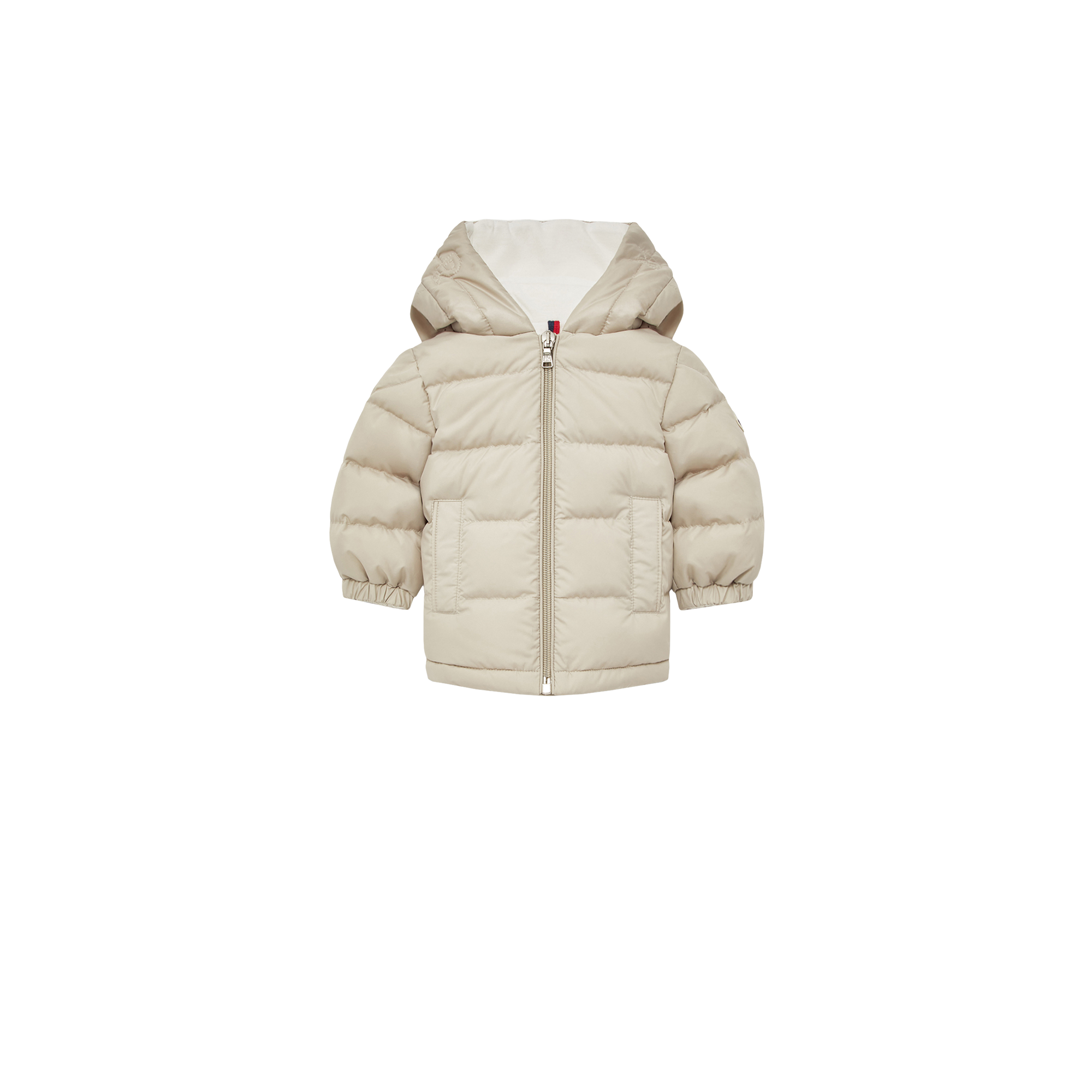 Moncler  Najan Hooded Down Jacket for Children in Beige, Size: 6/9M
