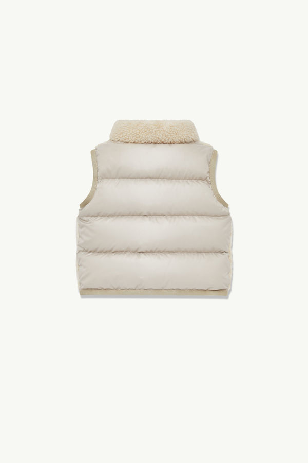 Ernst Daunenweste aus Teddystoff Genderneutral Hellbeige Moncler 2