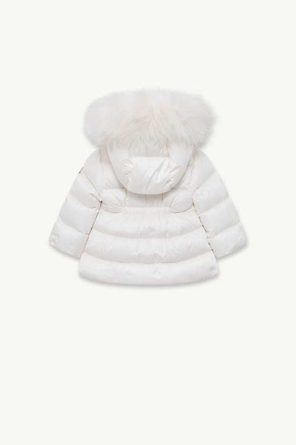 Obie Hooded Down Jacket Girl White Moncler 2