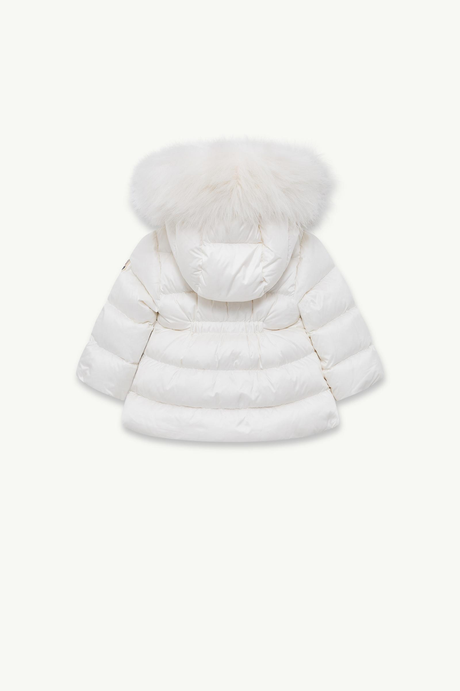 White Obie Hooded Faux Fur-Trimmed Down Jacket - Outerwear