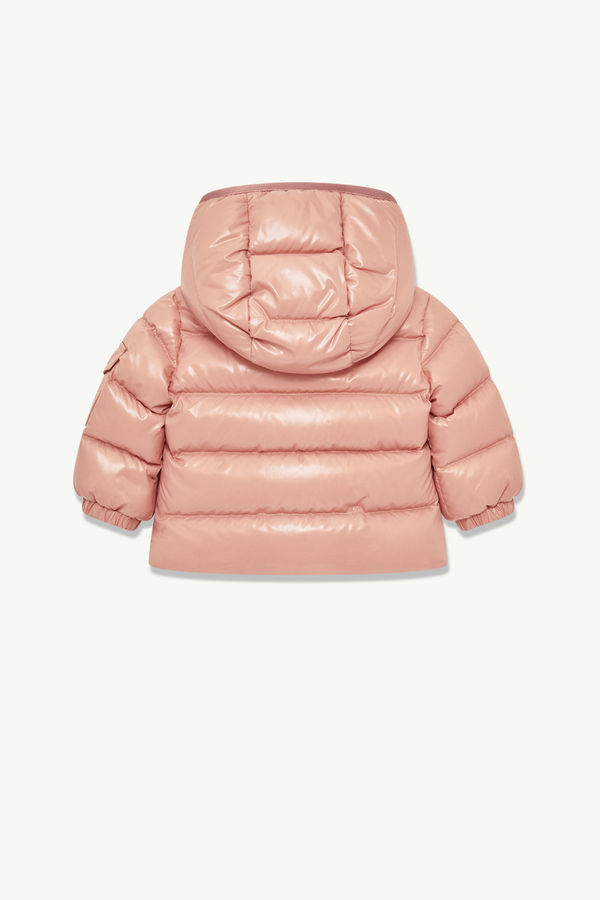 Bady Hooded Down Jacket Girl Rose Pink Moncler 2