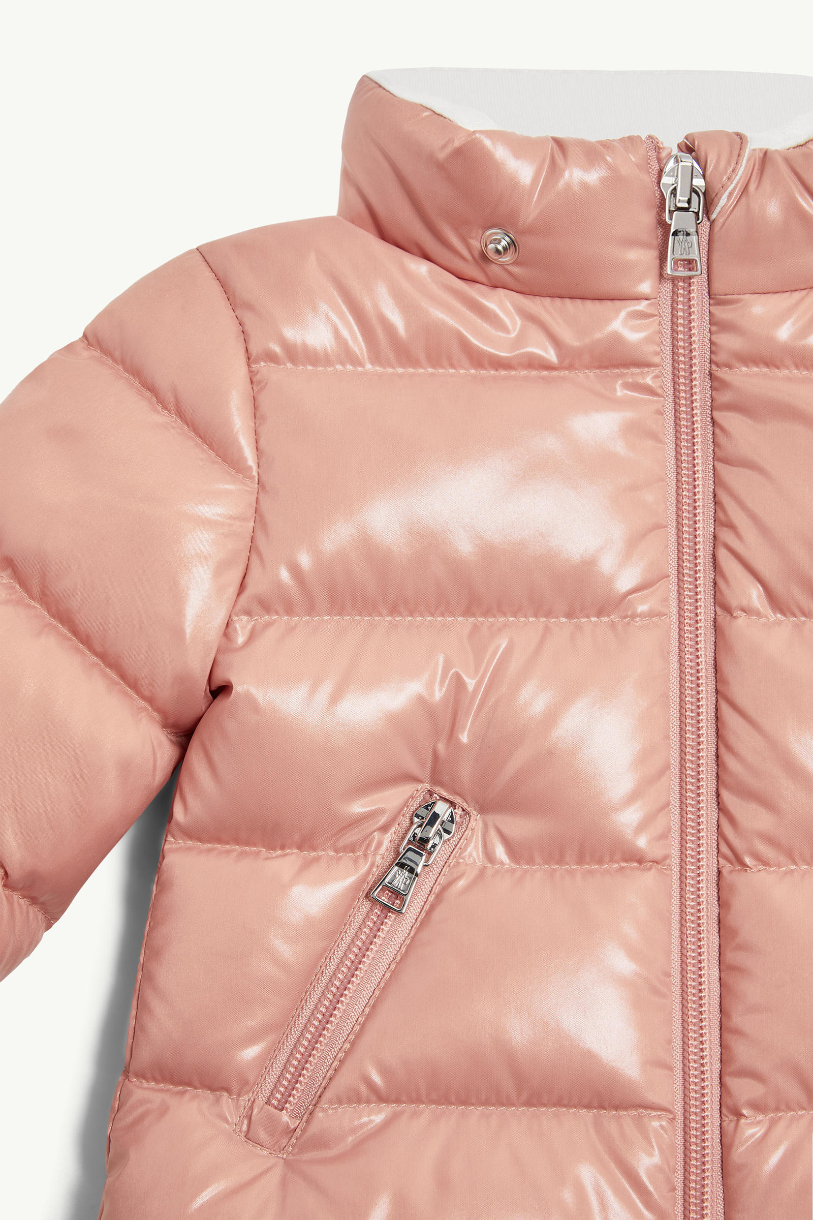 Bady Hooded Down Jacket Girl Rose Pink Moncler 3