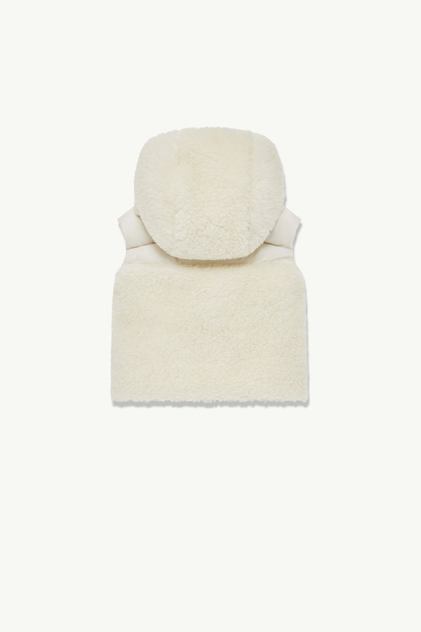 Botha Hooded Teddy Down Gilet Girl White Moncler 2