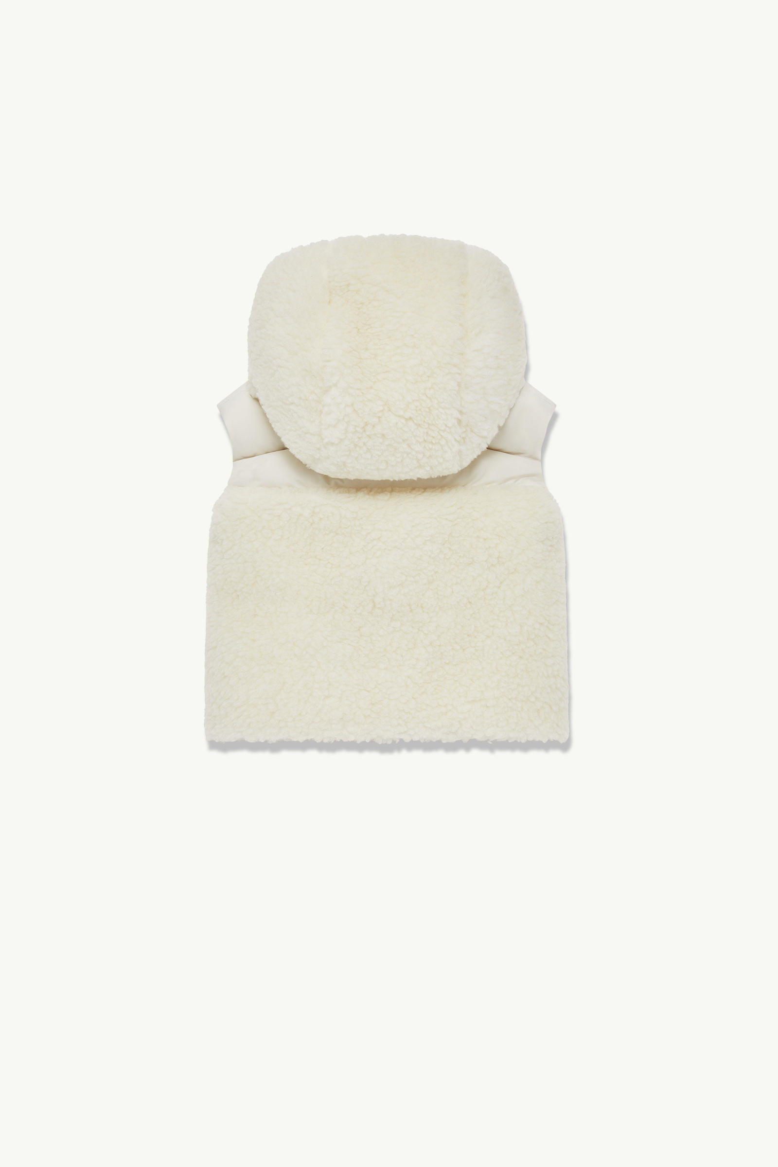Botha Hooded Teddy Down Gilet Girl White Moncler 2