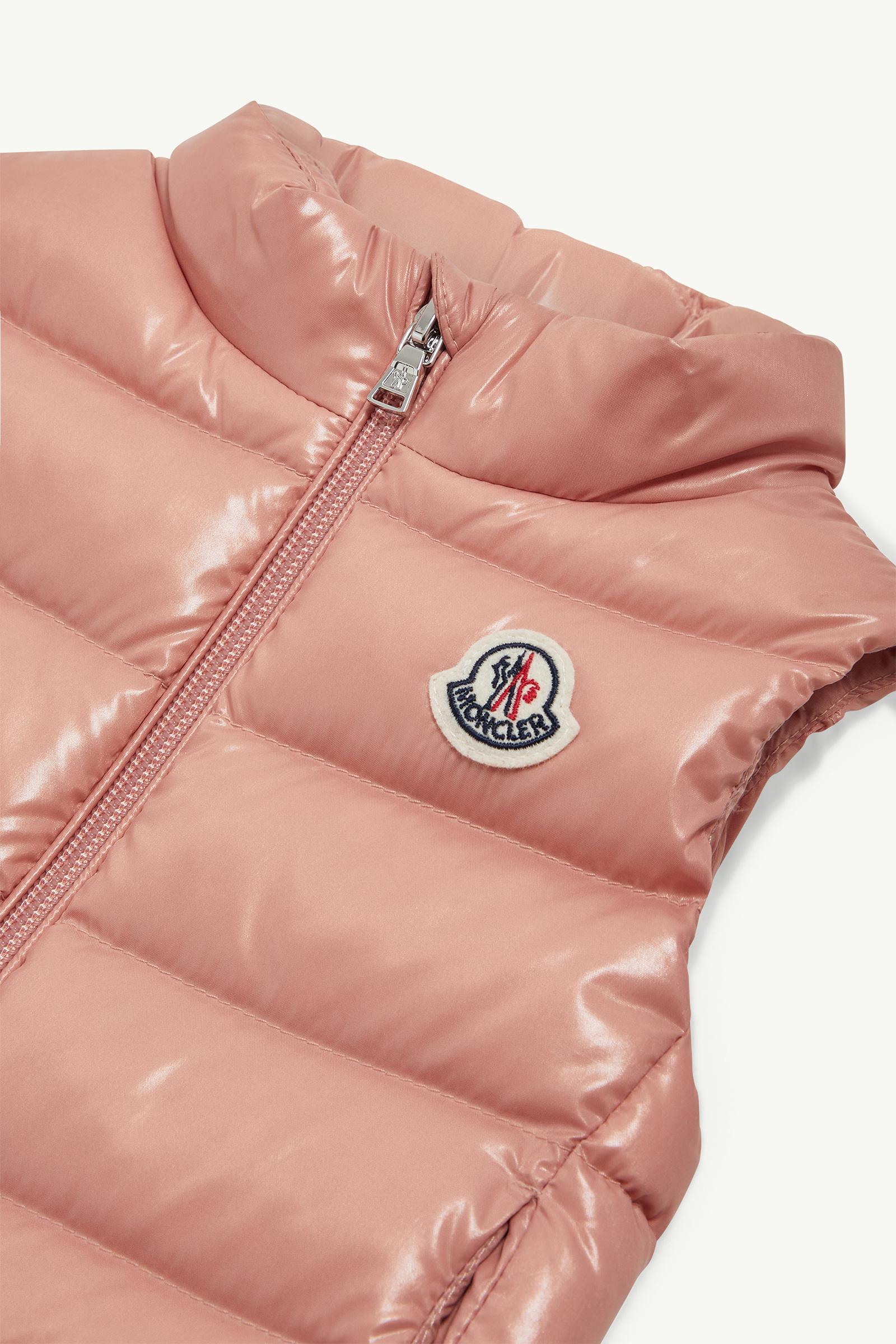 Gilet imbottito in piuma Ghany Bambina Rosa Moncler 1