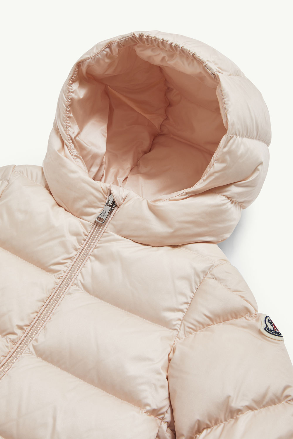 Sharon Hooded Down Jacket Girl Light Pink Moncler 1