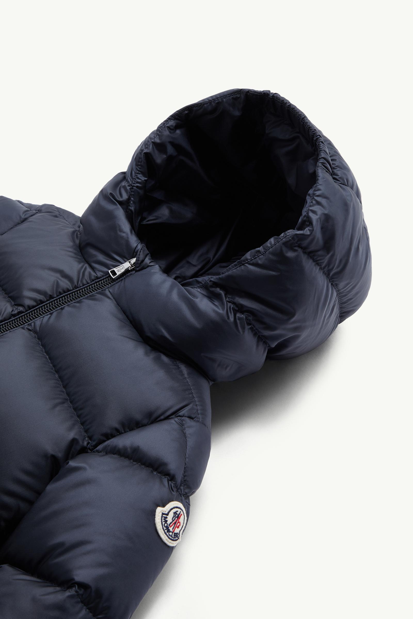 Sharon Hooded Down Jacket Girl Navy Blue Moncler 1