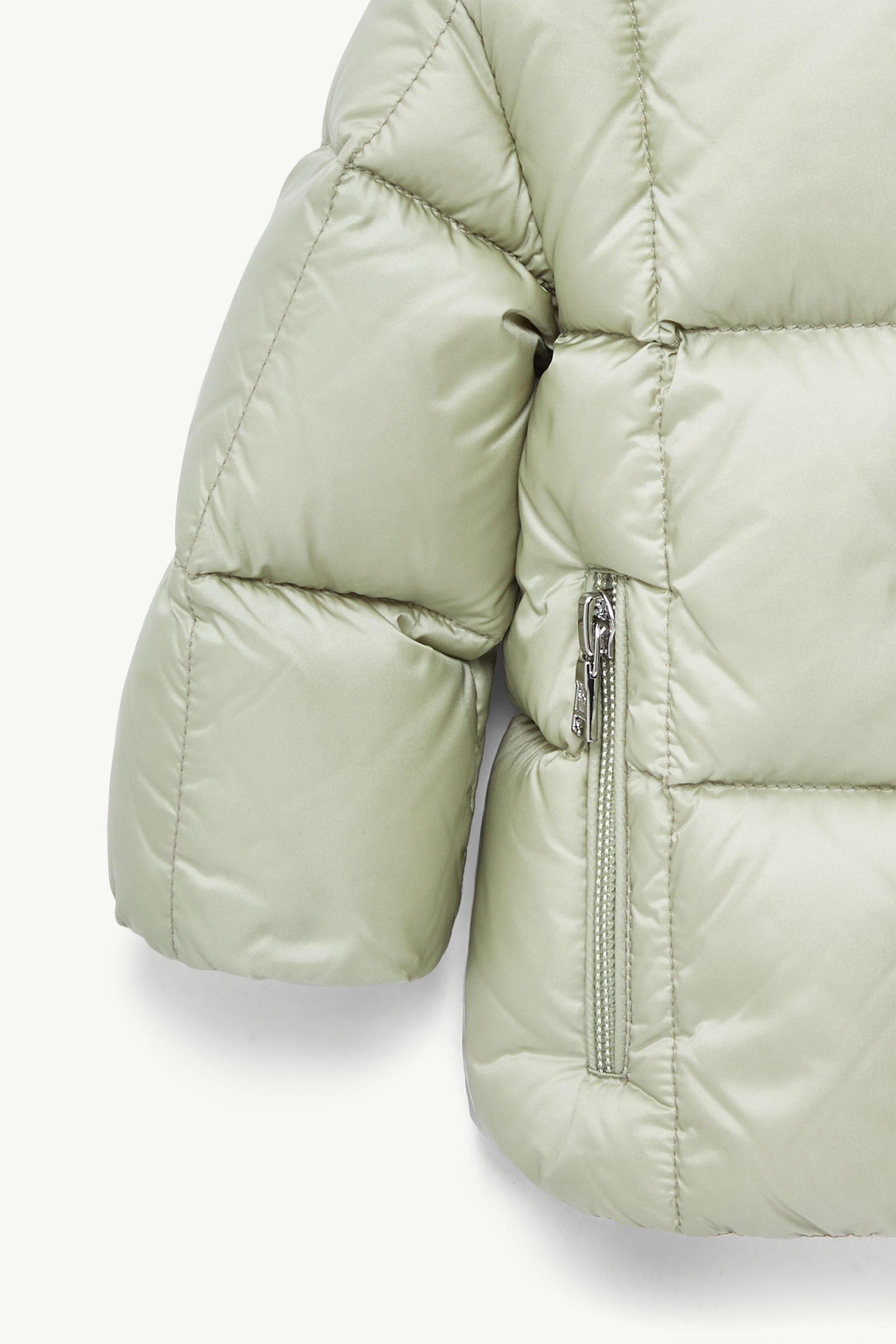 Parana 후드 다운 재킷 키즈 여아 라이트 그린 Moncler 4