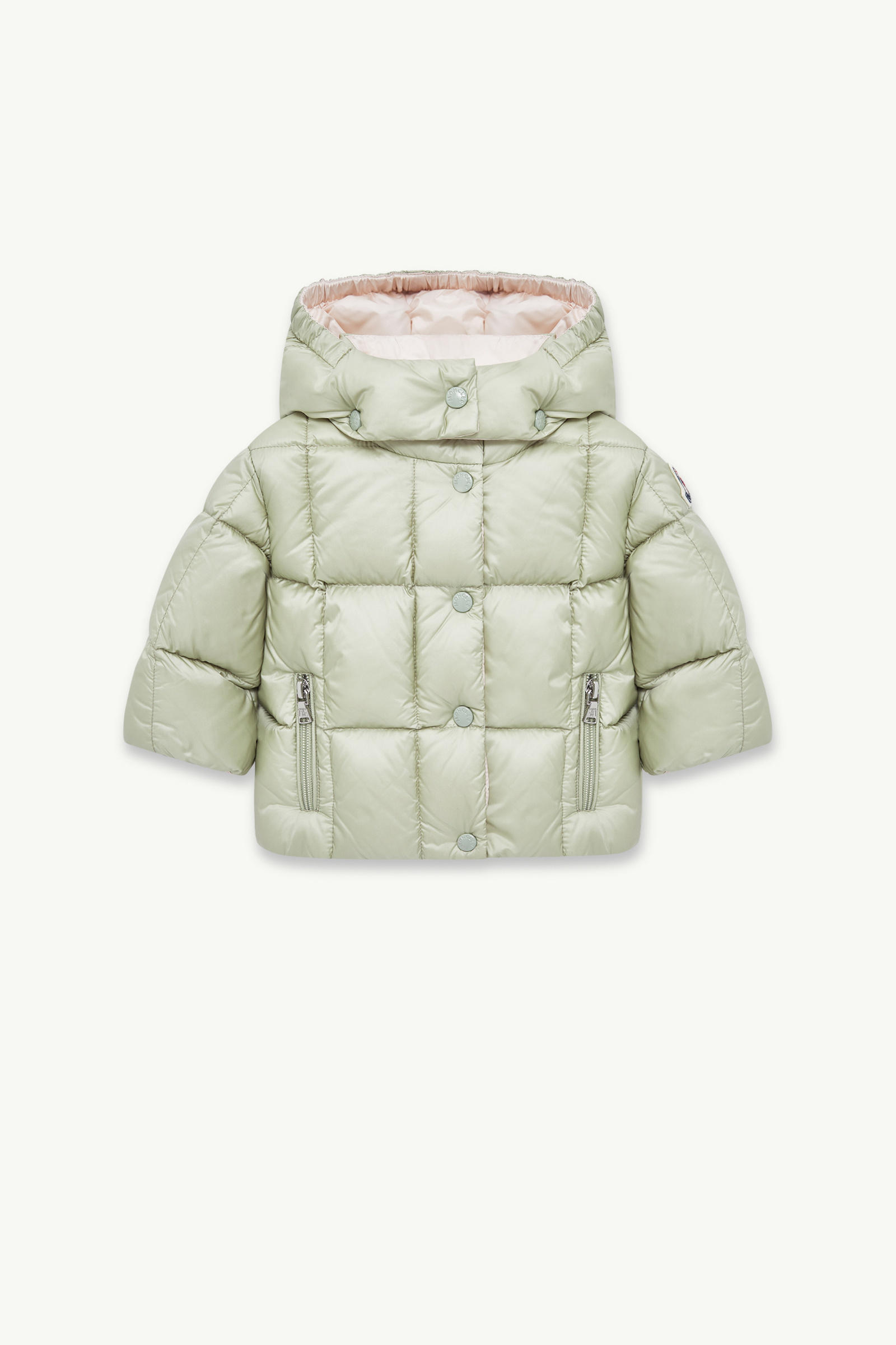 Parana 후드 다운 재킷 키즈 여아 라이트 그린 Moncler 0