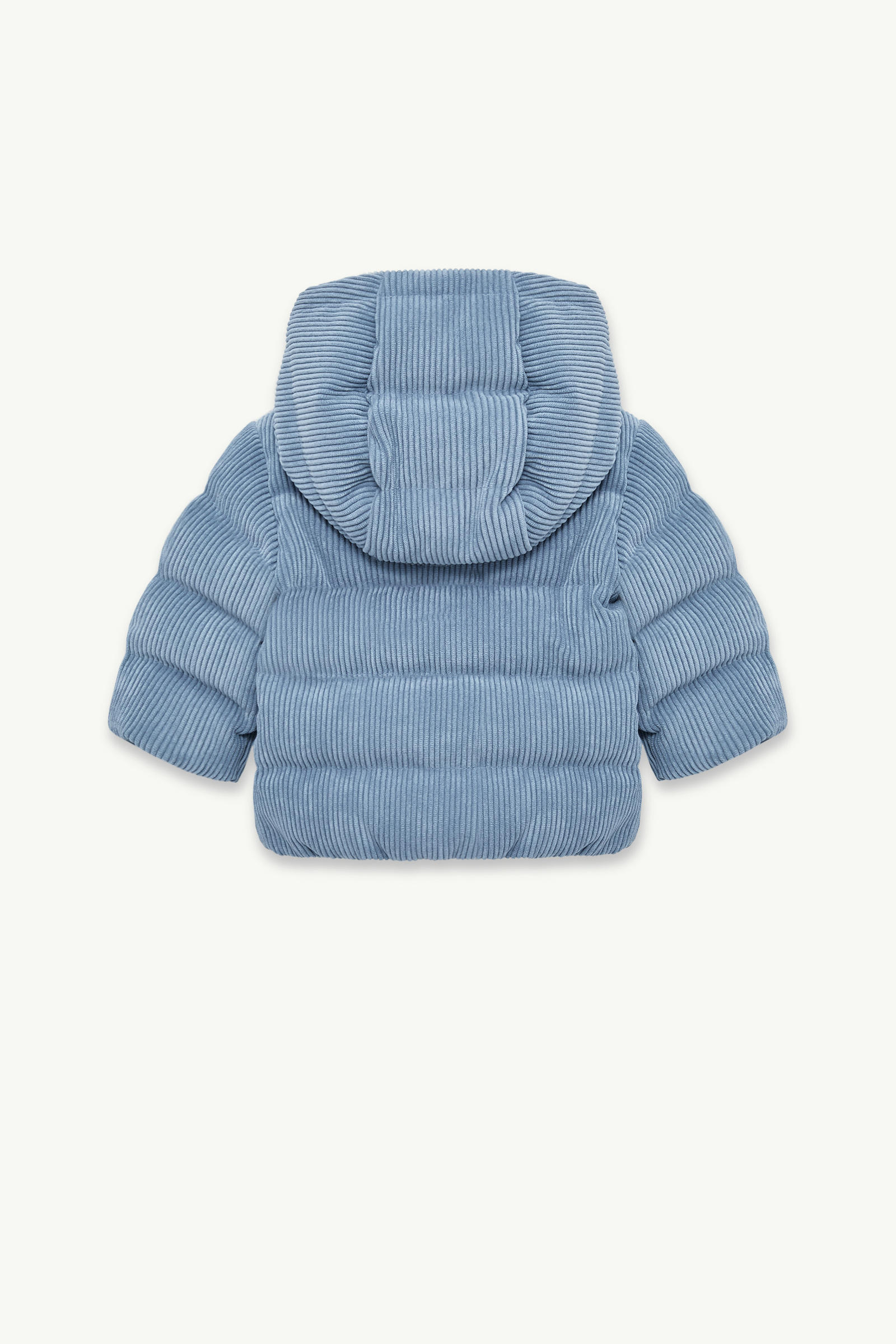 Piumino Puki in Velluto a Coste con Cappuccio Bambino Blu Cobalto Moncler 2